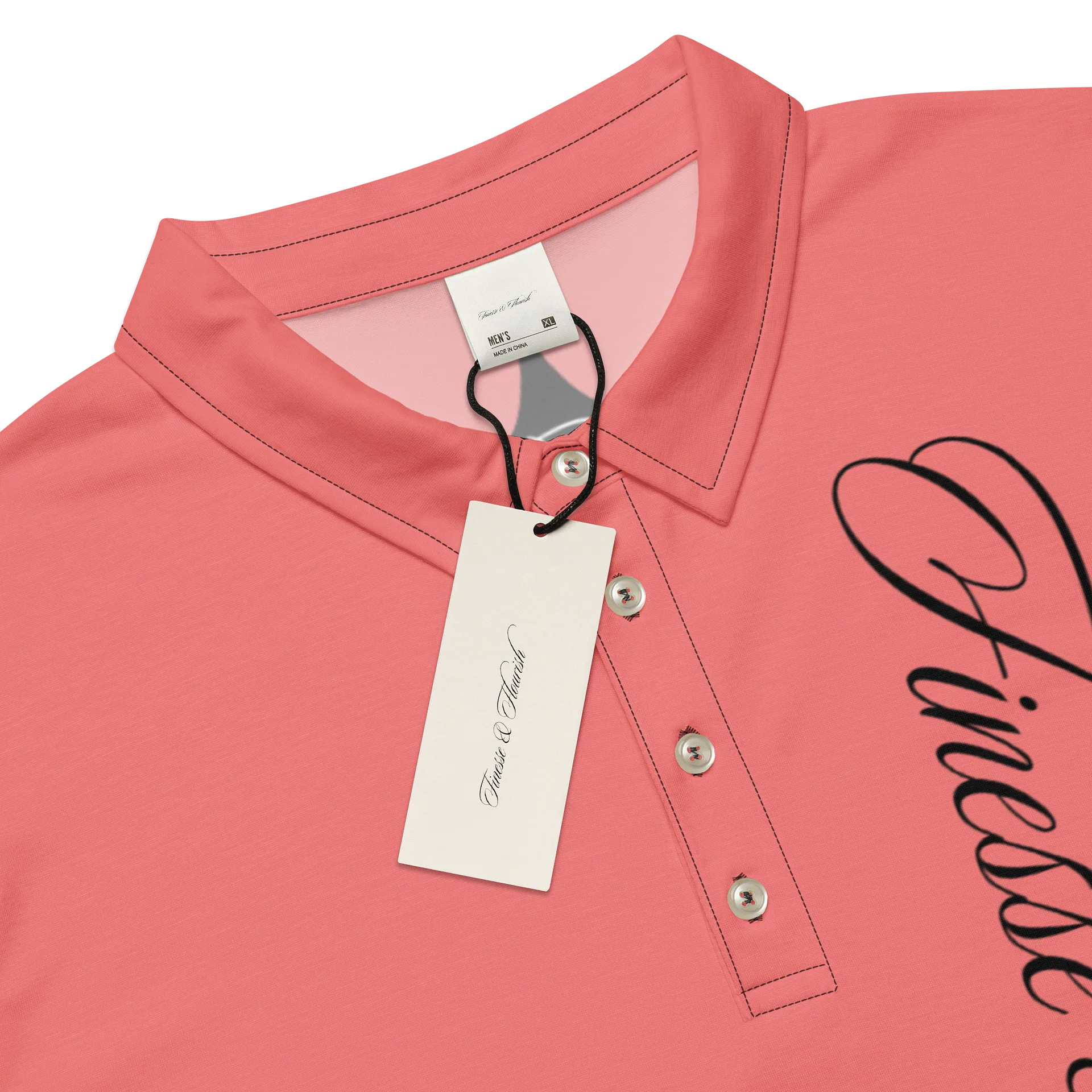 F&F Left Script Slim Fit Polo Shirt (SLMN) product image (4)