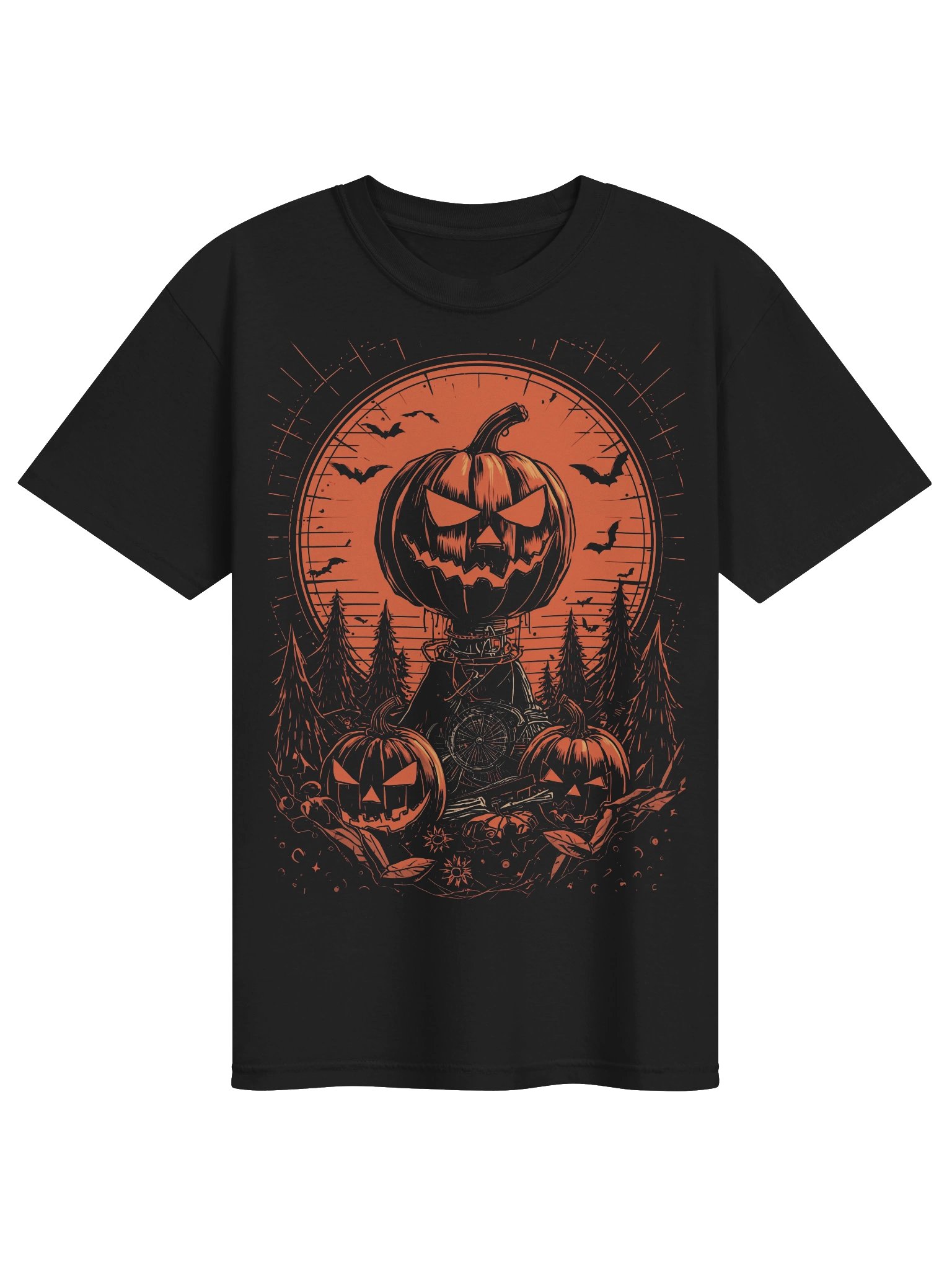 Spooky Jack-O’-Lantern Halloween Heavyweight T-Shirt product image (1)
