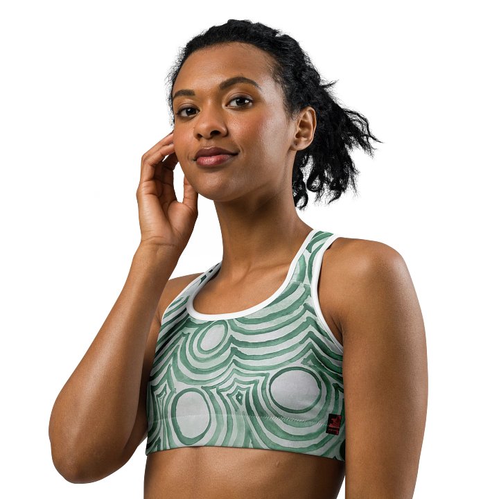 "Green Swirl" Sports Bra product image (2)