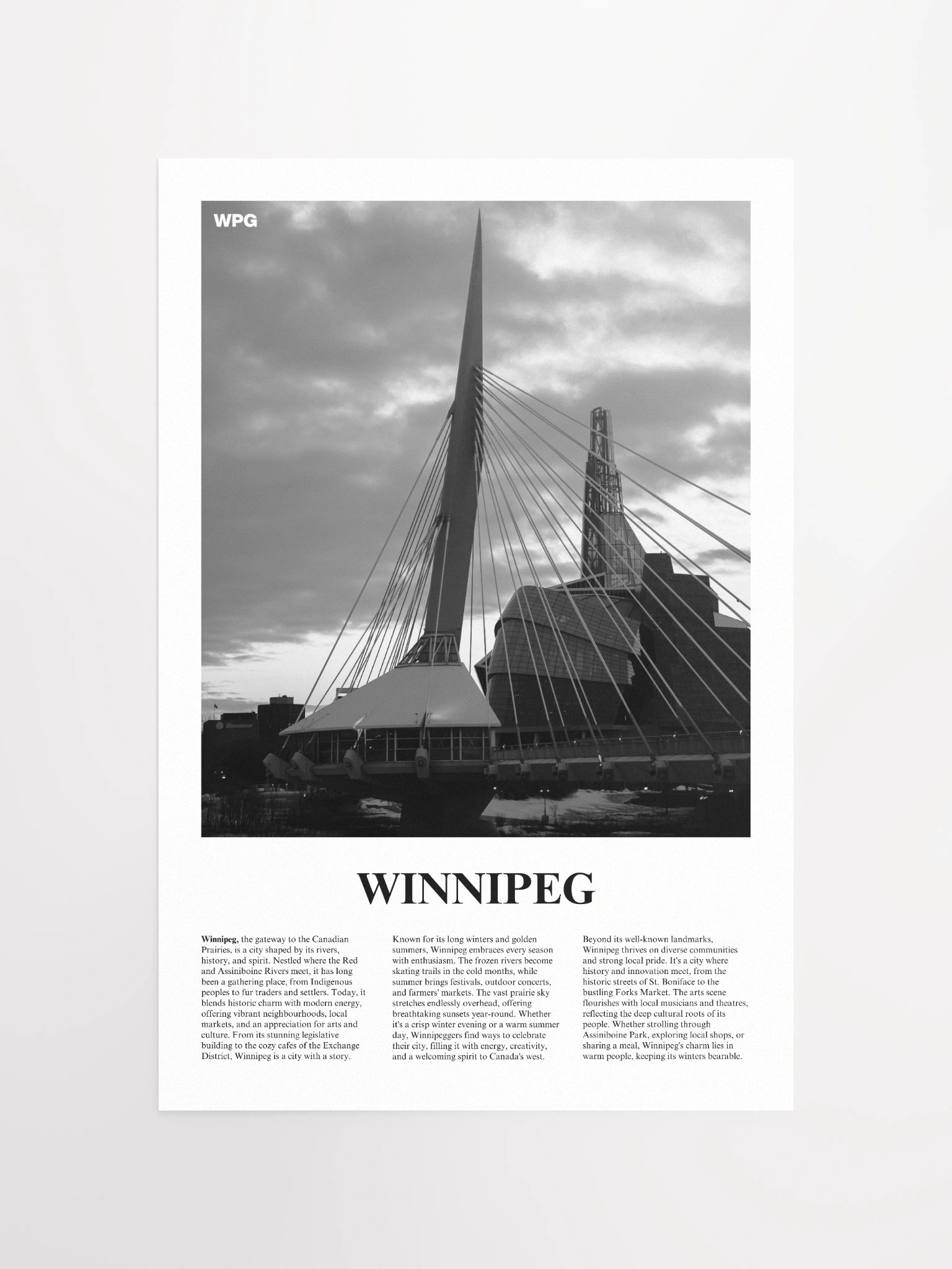 Winnipeg 01 Newspaper Poster product image (15)