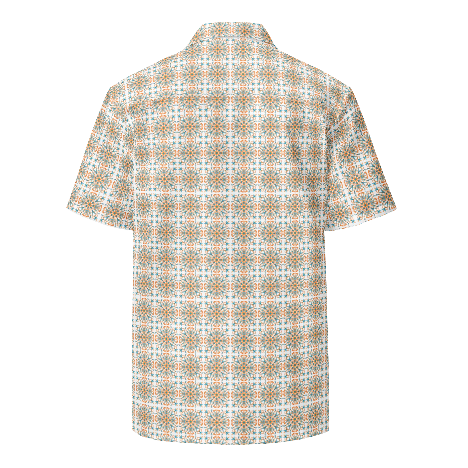 Sunset Kaleidoscope Unisex Button Up Shirt product image (5)