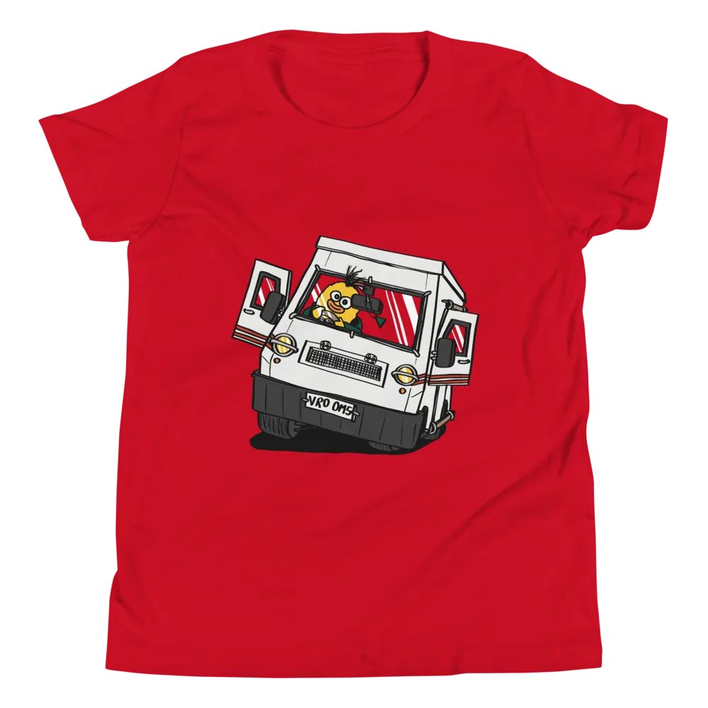 Wheelie Yellow Driving Youth T (front and back print!) product image (40)