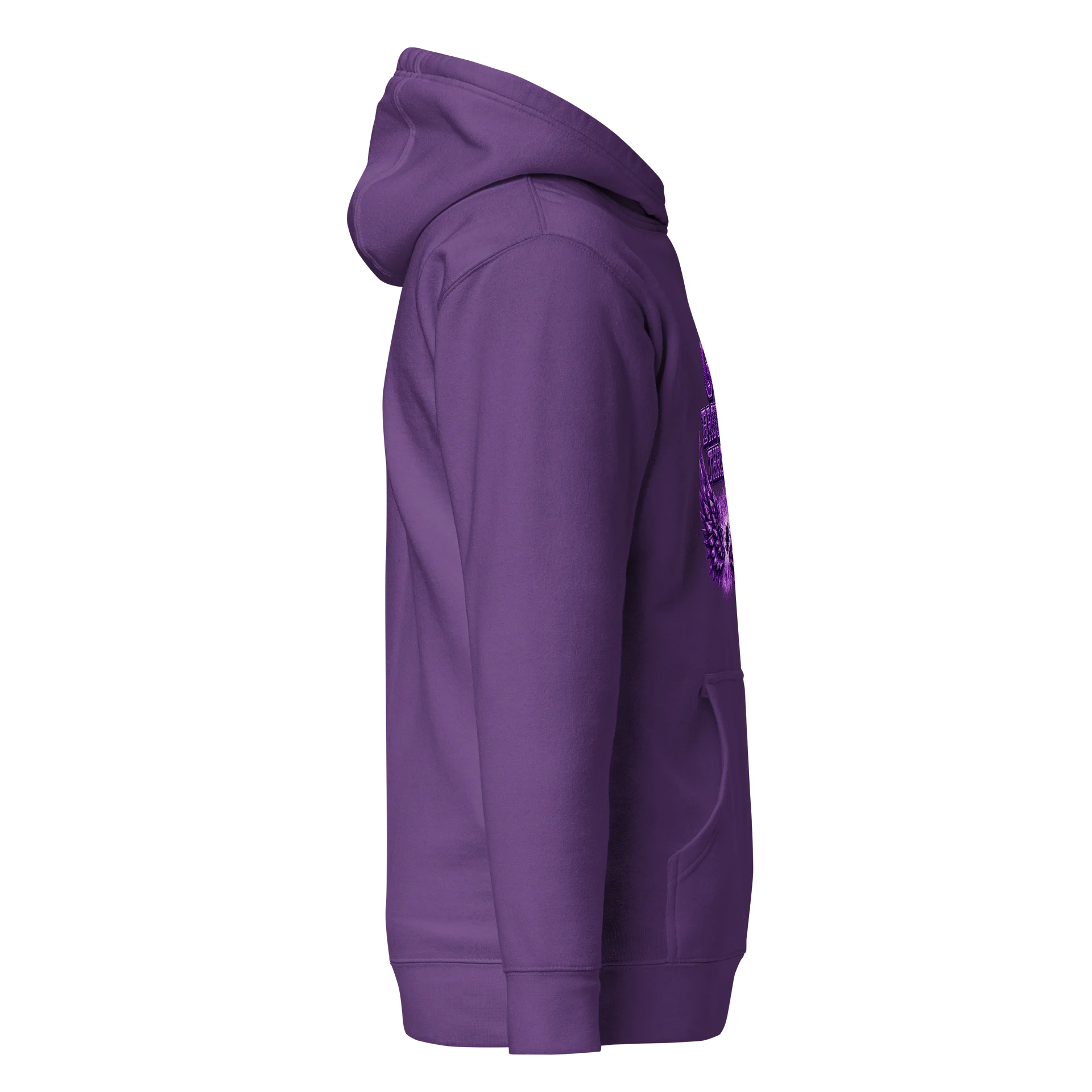 God Brought Me Through It Purple Hoodie product image (4)