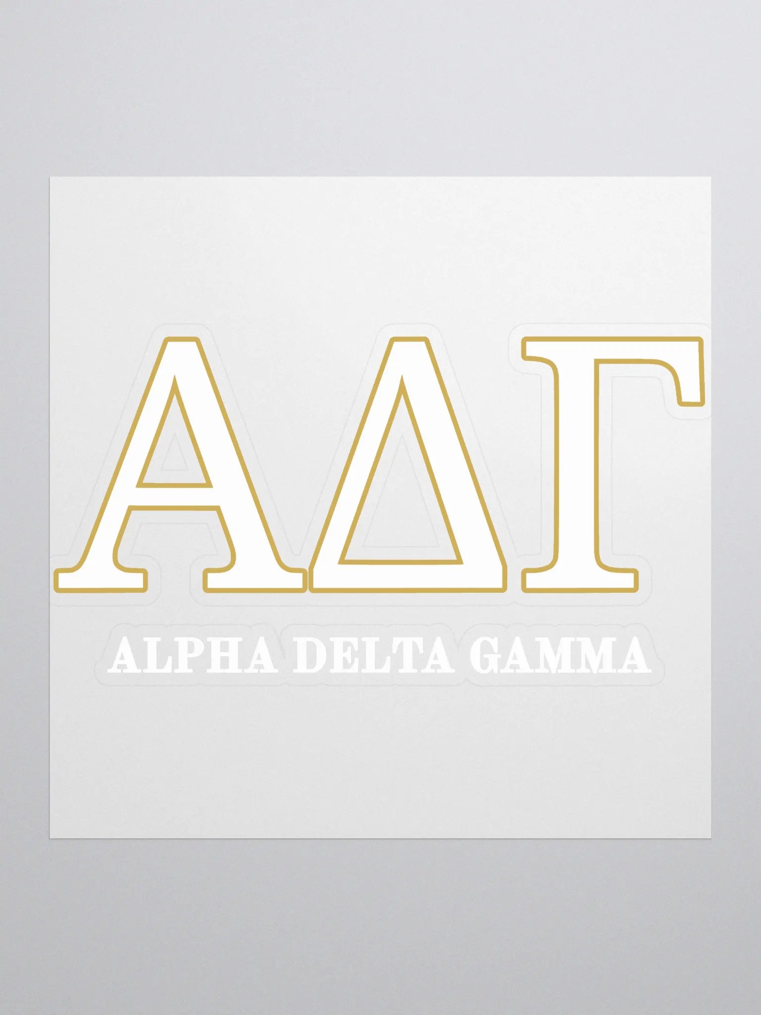 ADG Greek Letters Gold - Sticker product image (1)