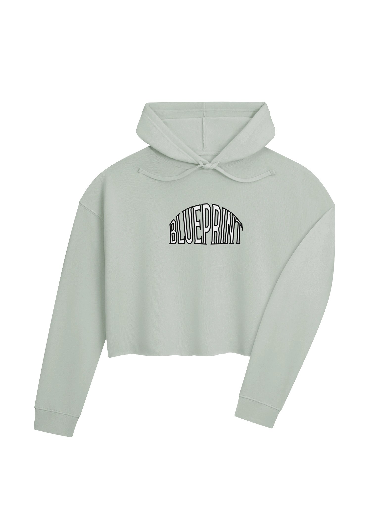 Womens Blueprint Cropped Hoodie product image (8)