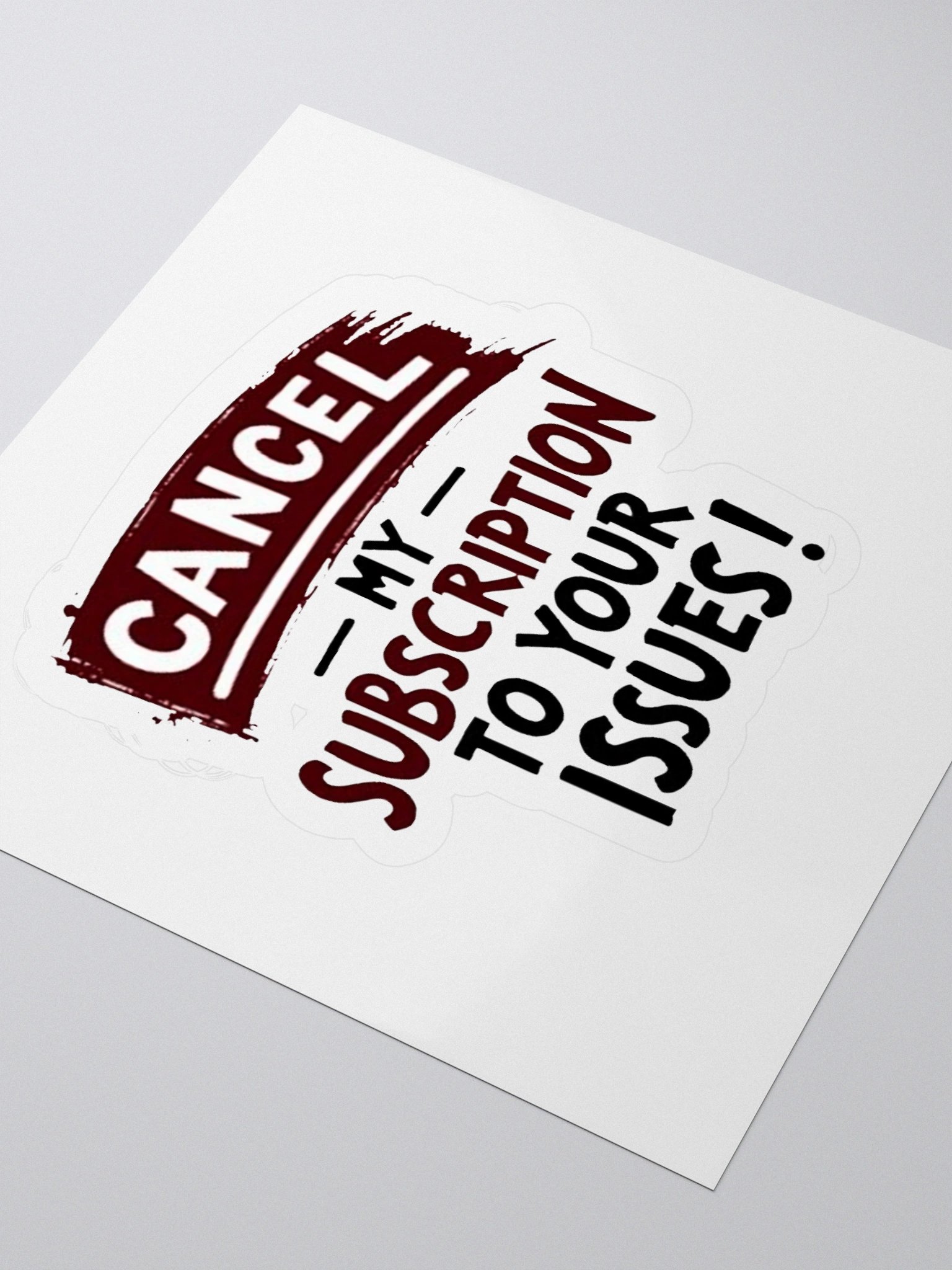 Cancel Your Issues Kiss Cut Stickers product image (7)