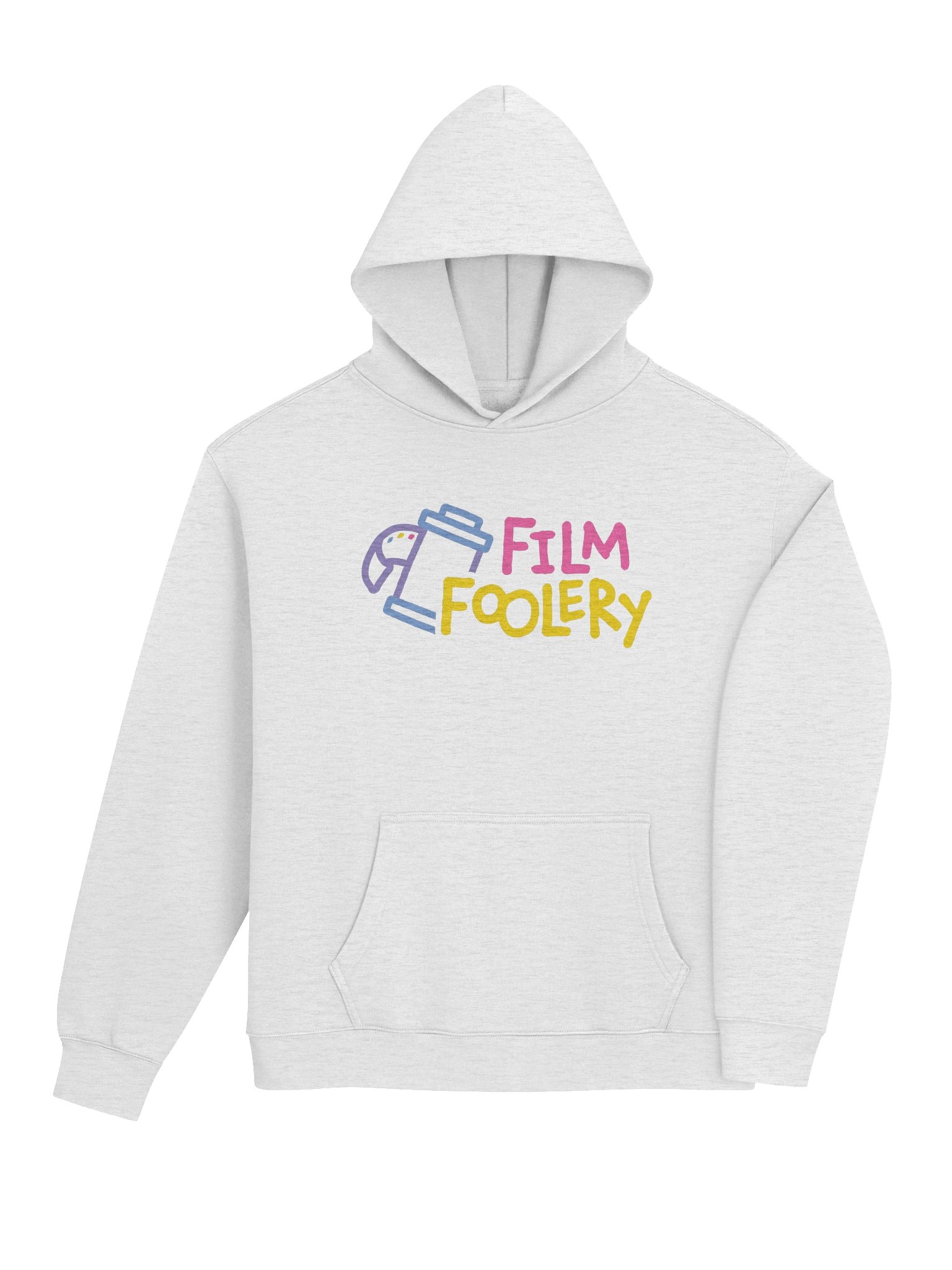 Film Foolery Colorful Logo Hoodie - White Heather product image (4)