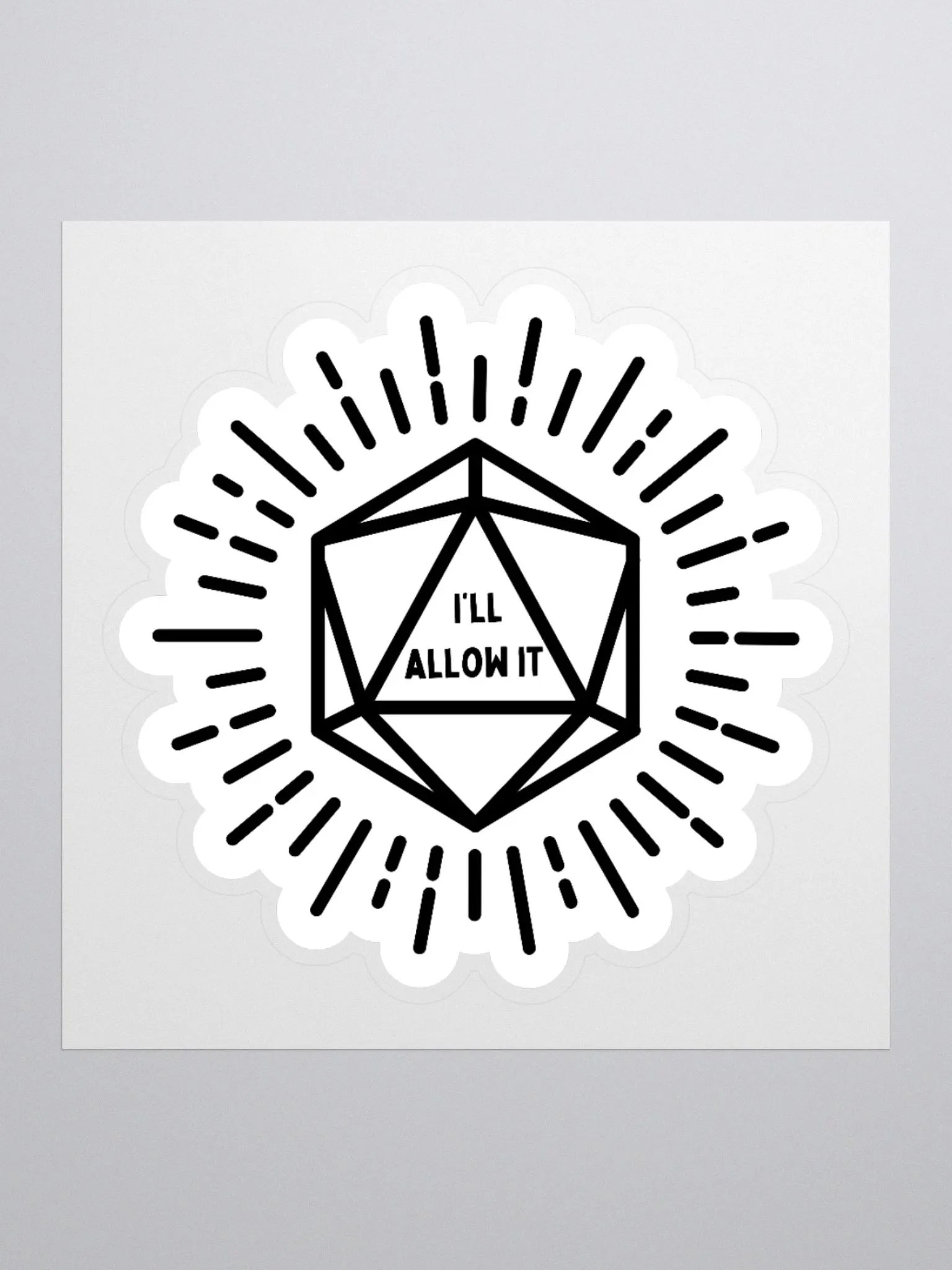 I'll Allow It Kiss Cut Stickers product image (1)