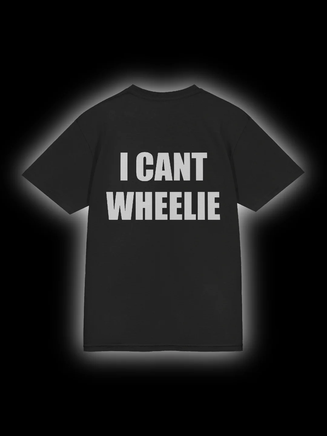 Black "I CANT WHEELIE" Shirt product image (1)