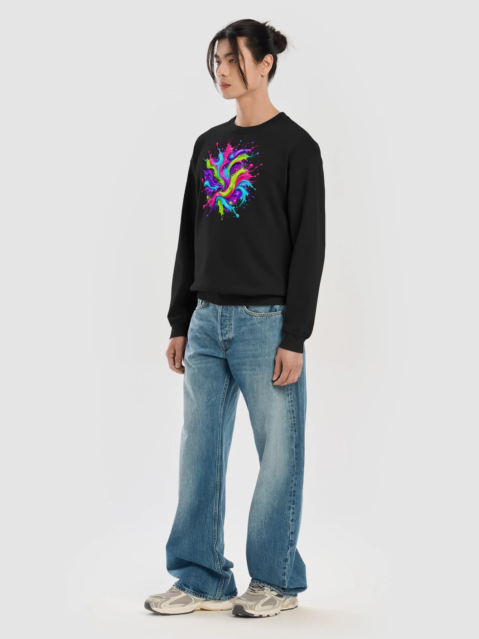 Unity Unleashed Neon Paint-Splatter Sweatshirt — Diversity • Individuality • Brotherhood product image (38)