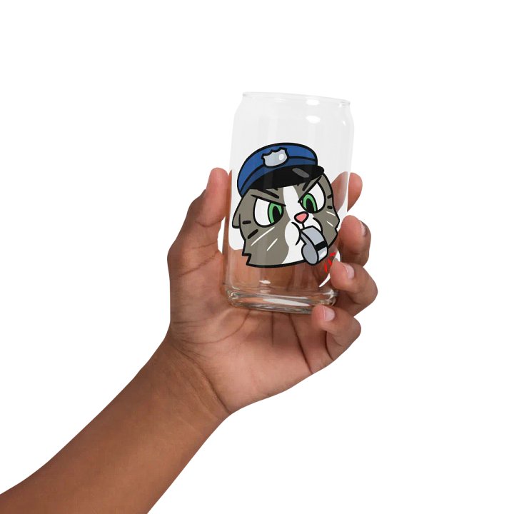 Officer Kitty Cat Can-Shaped Glass product image (32)
