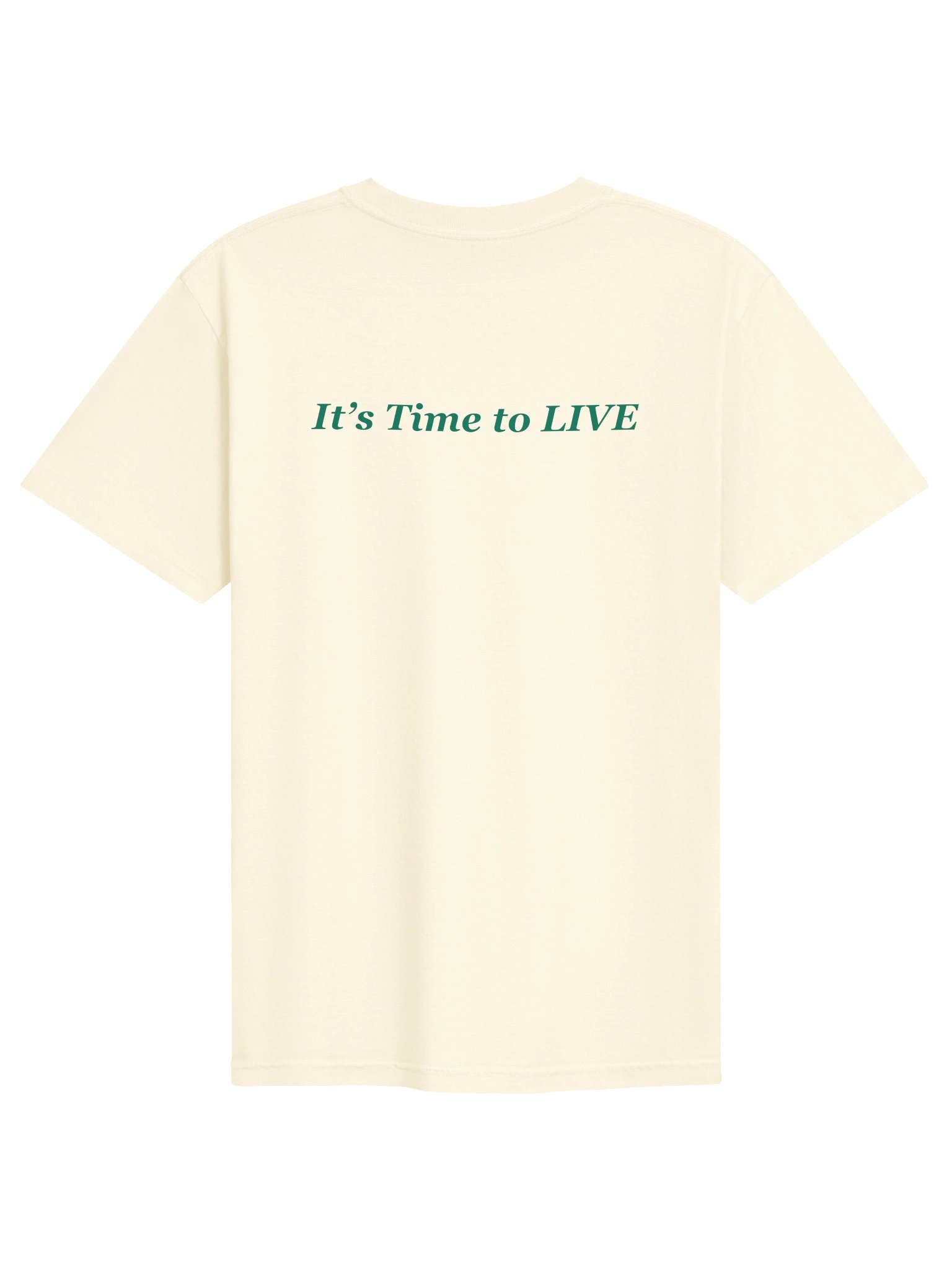 It's Time to LIVE Logo Tee — Natural product image (4)