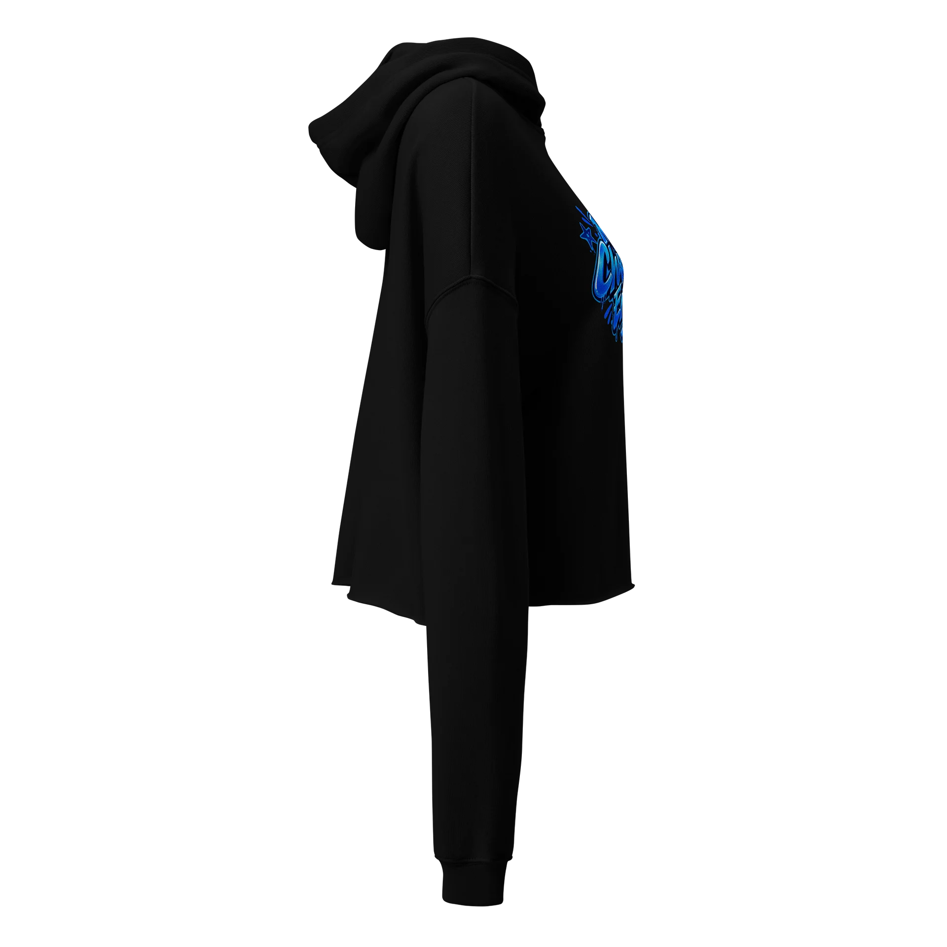 HERitage Main Character Energy Crop Hoodie In Blue product image (4)