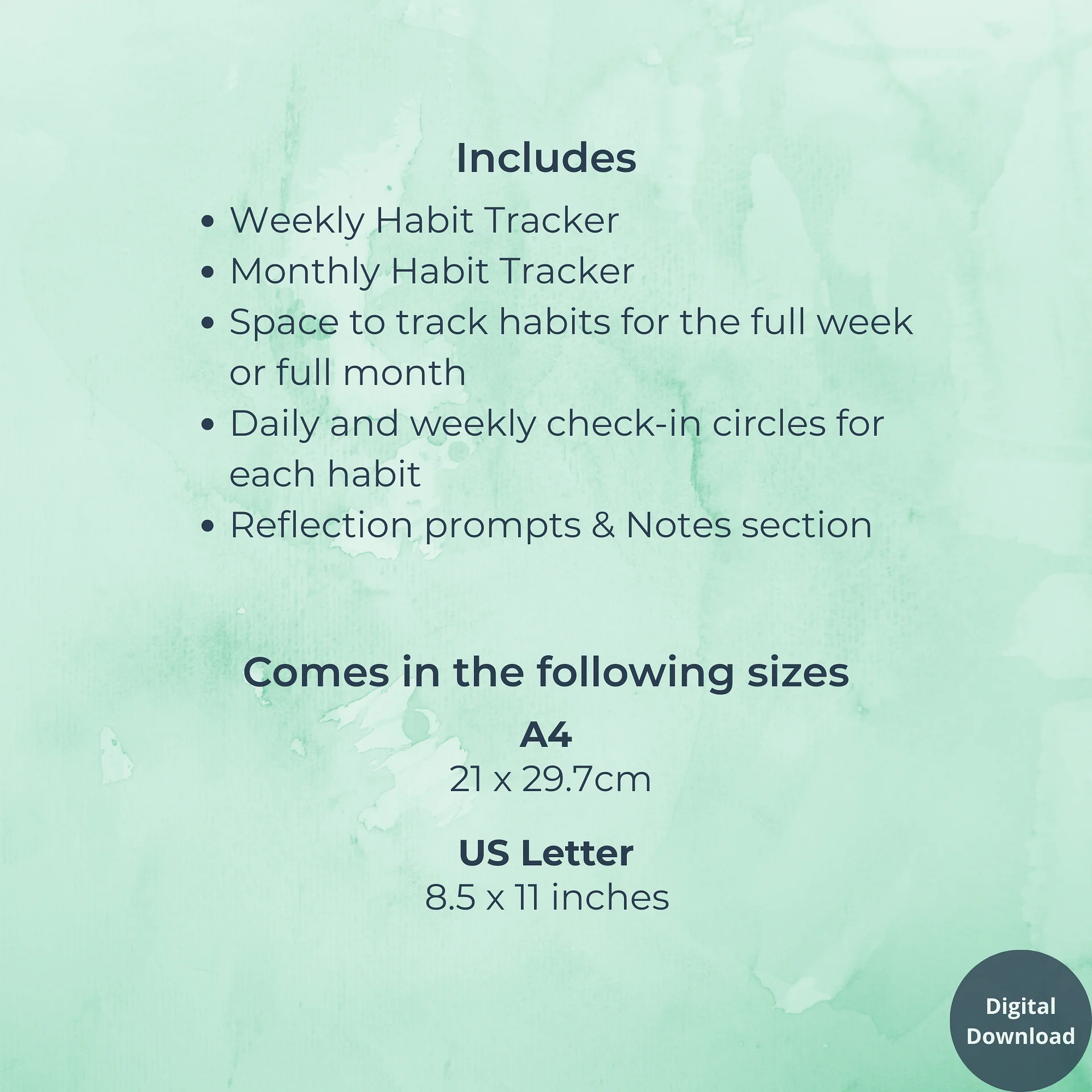 Weekly & Monthly Habit Set product image (7)