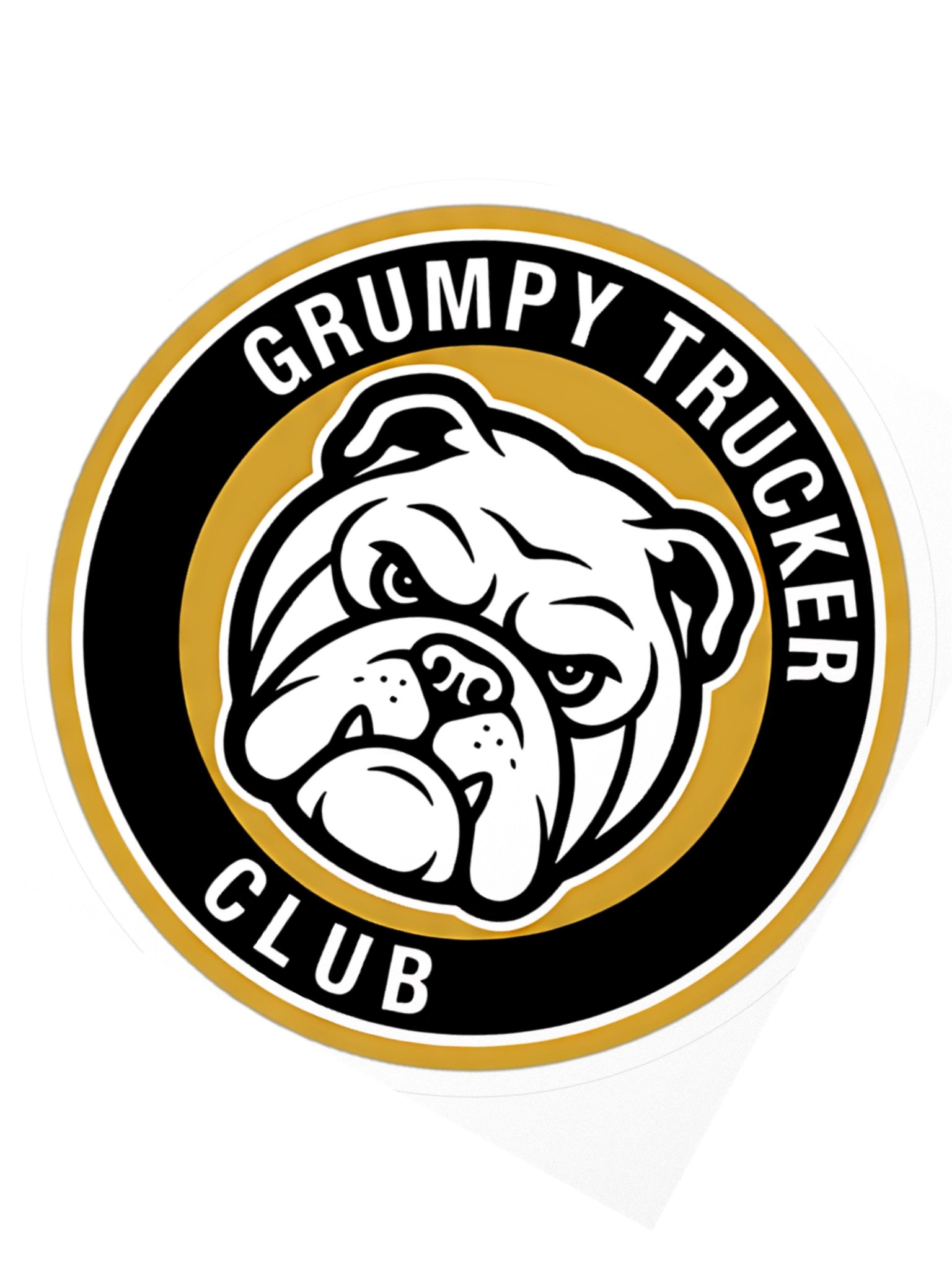 Grumpy Sticker 4"x4" Round product image (2)