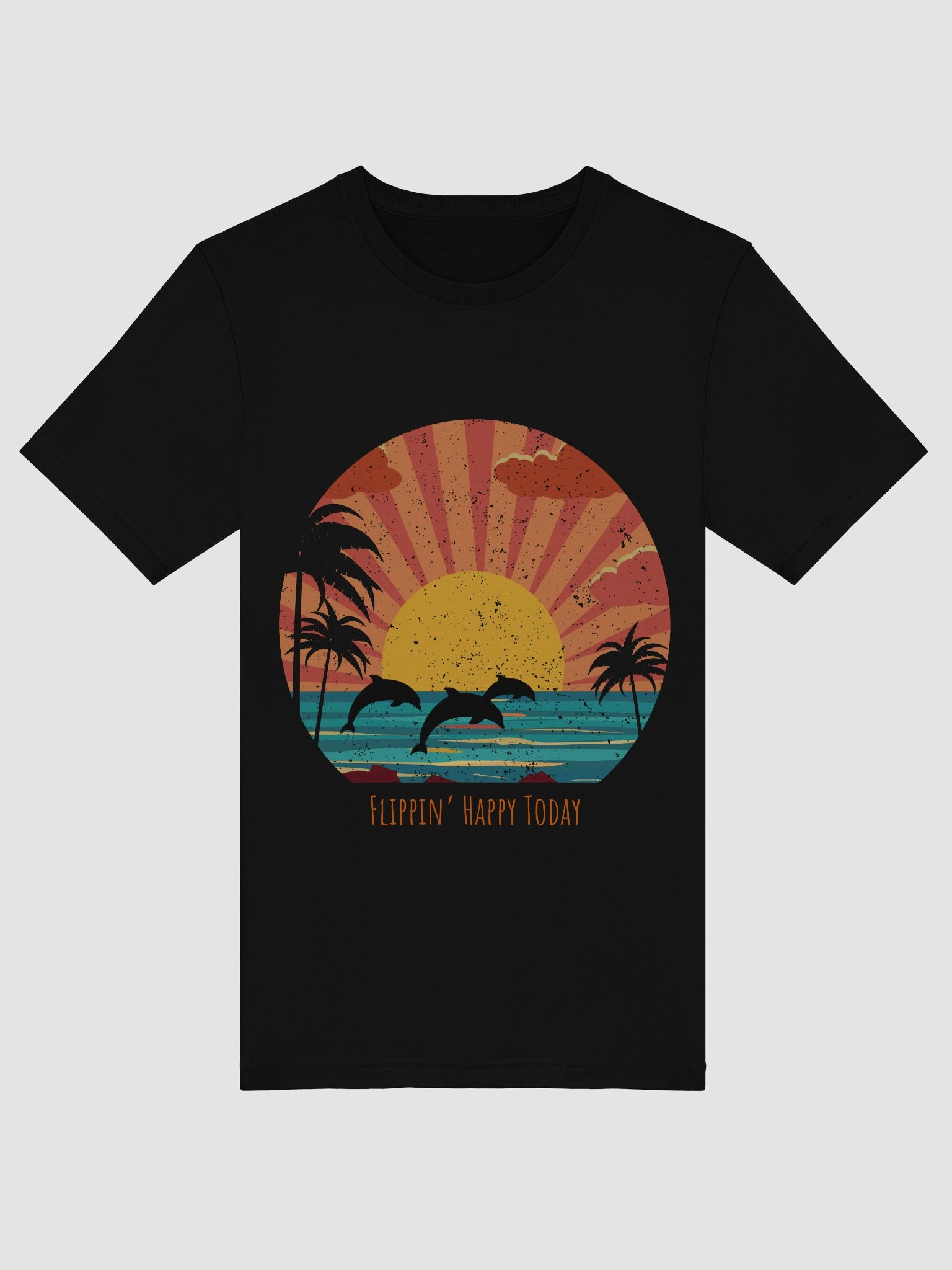 Flippin’ Happy Today – Dolphin T-Shirt 🐬 product image (3)