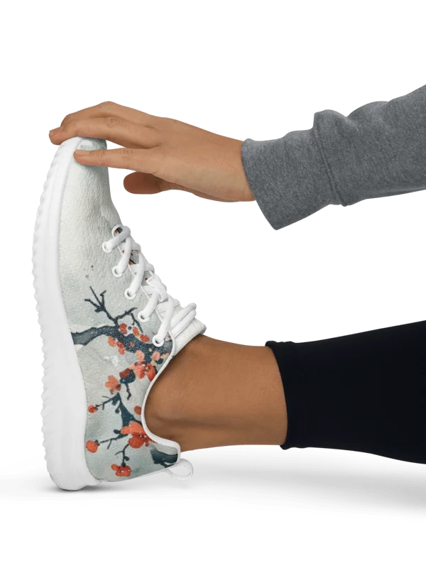 Japanese Plum Blossom Women's Athletic Shoes | Traditional Ukiyo-e Art Sneaker product image (4)