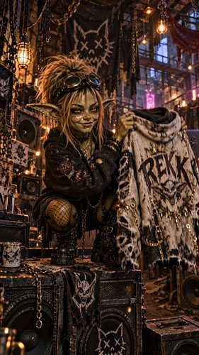 I found a cute little rebellion costume with REKK on the back. They bought the grime, skipped the gutter, and somehow still p...