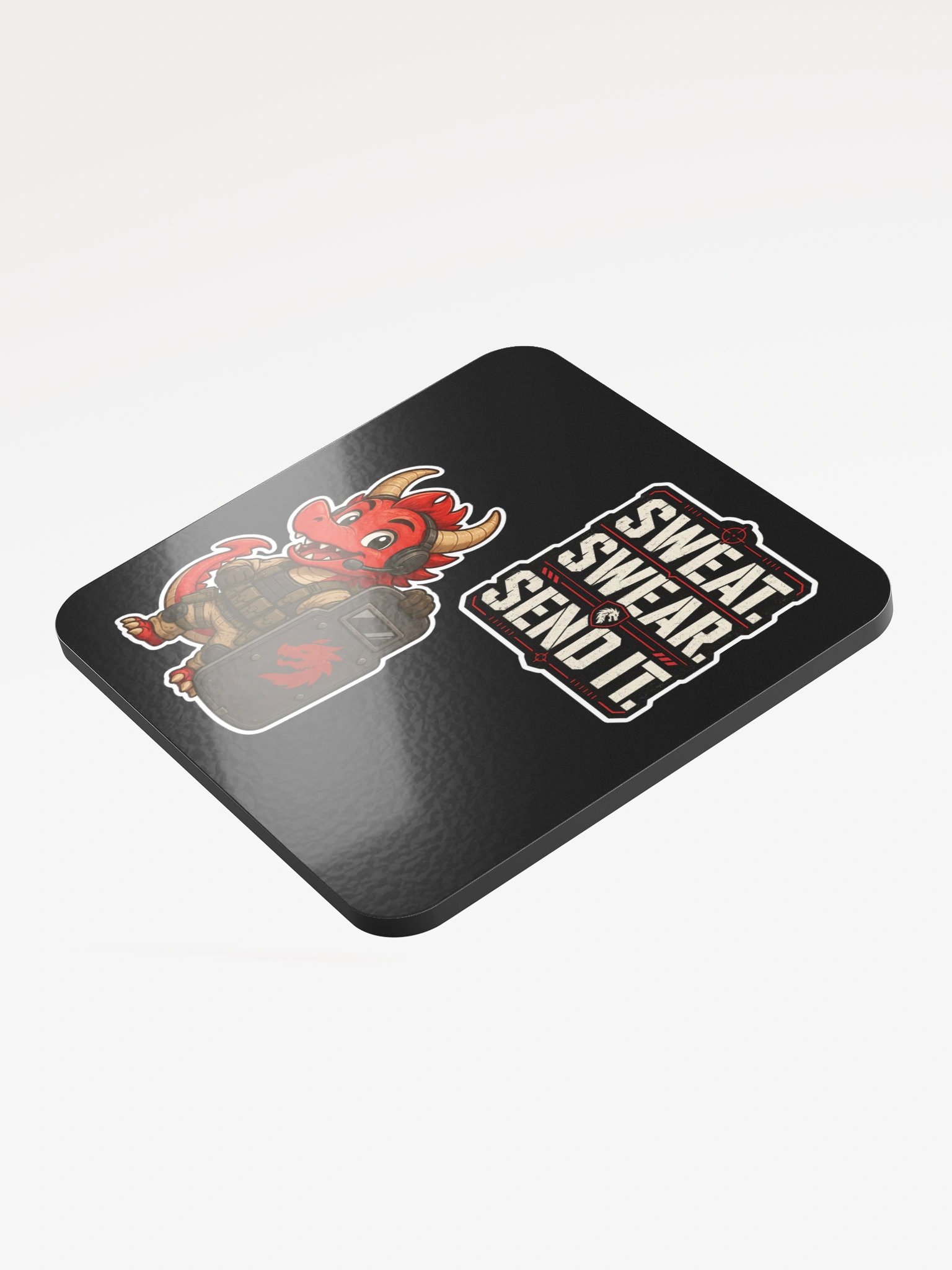 Sweat. Swear. Send it coaster product image (3)