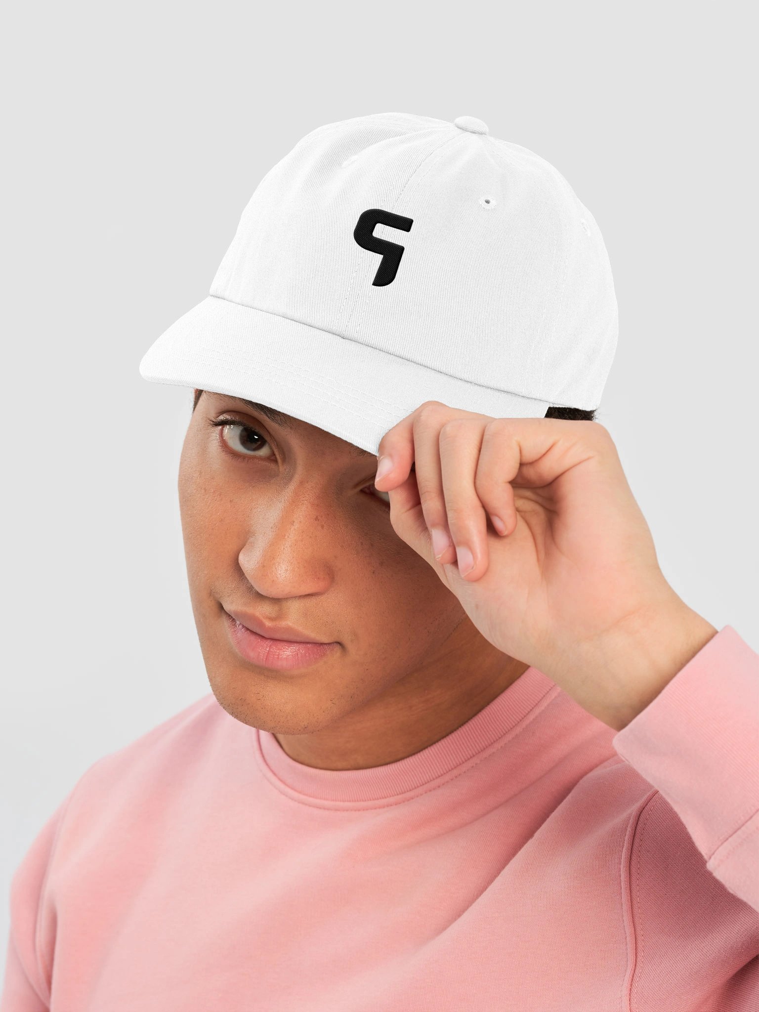 Ghost Gaming Black on White Logo Dad Hat product image (5)