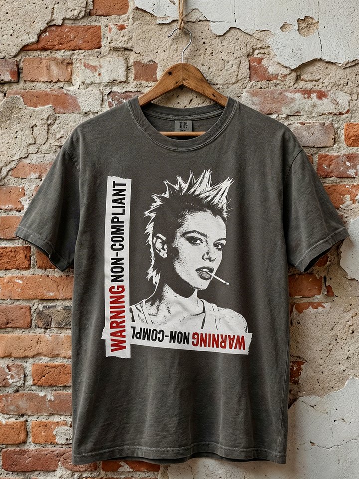 "Non Compliant" // Heavyweight Vintage Tee product image (1)