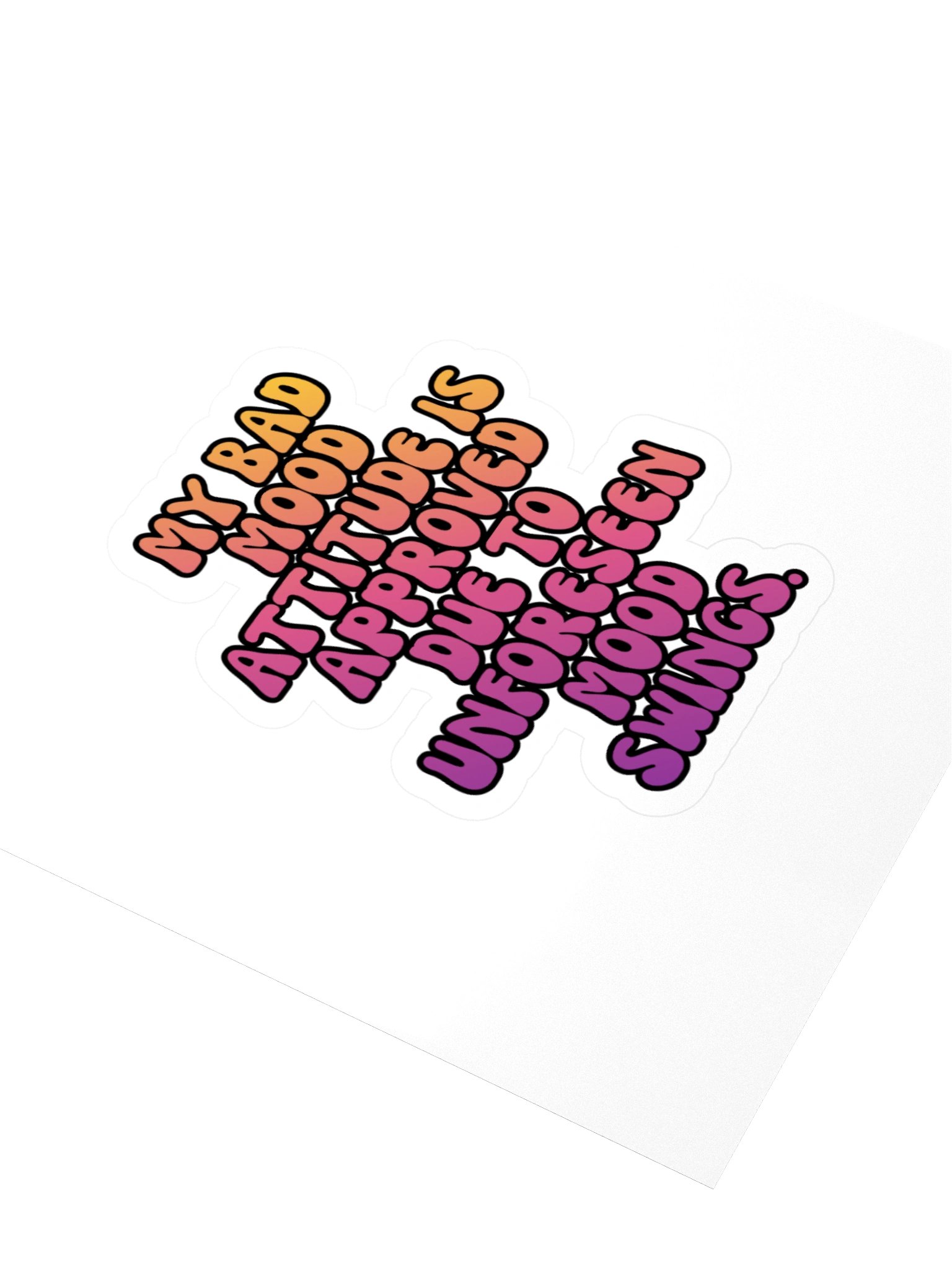 Menopause Chaos Kiss Cut 4"x4" Vinyl Sticker product image (3)