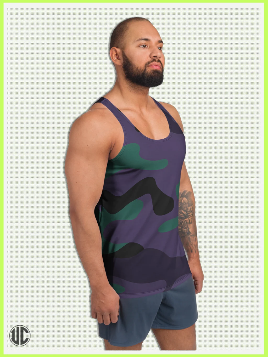 Midnight Purple Camo – Men’s Tank Top product image (3)