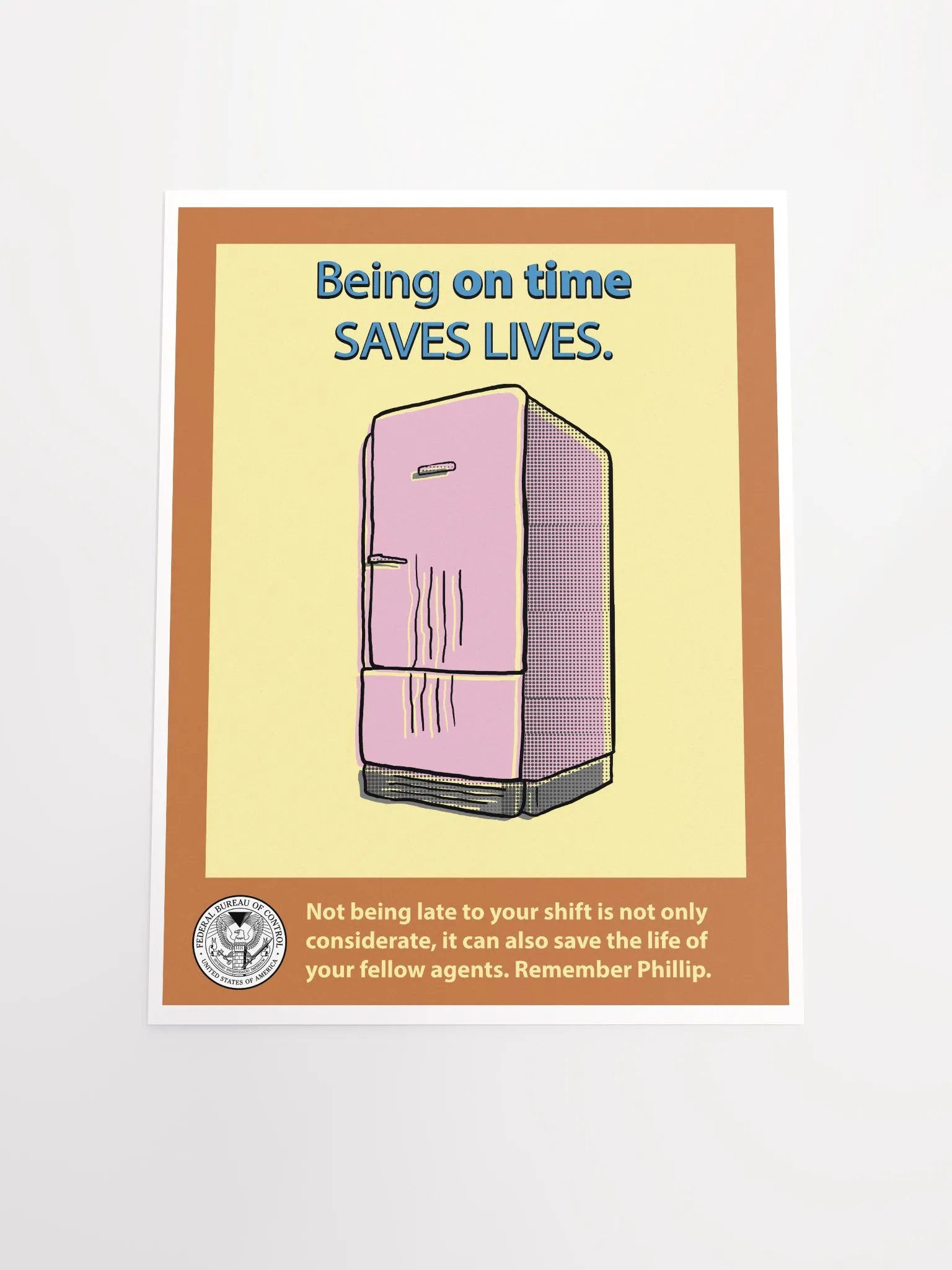 Being on time Poster - Bureau Collection product image (7)