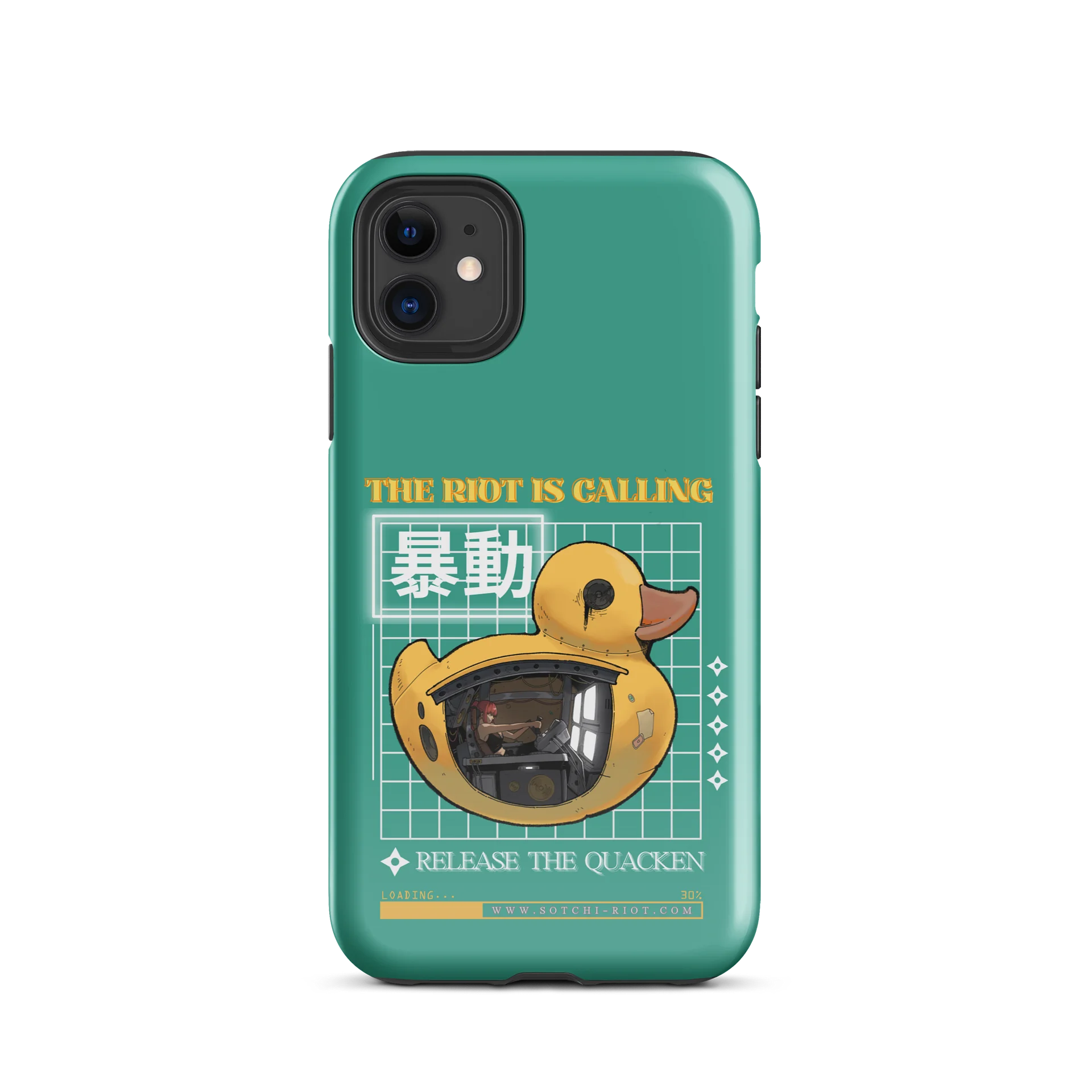[iPhone Cases - POND WATER COLOURED] THE RIOT IS CALLING. RELEASE THE QUACKEN product image (2)