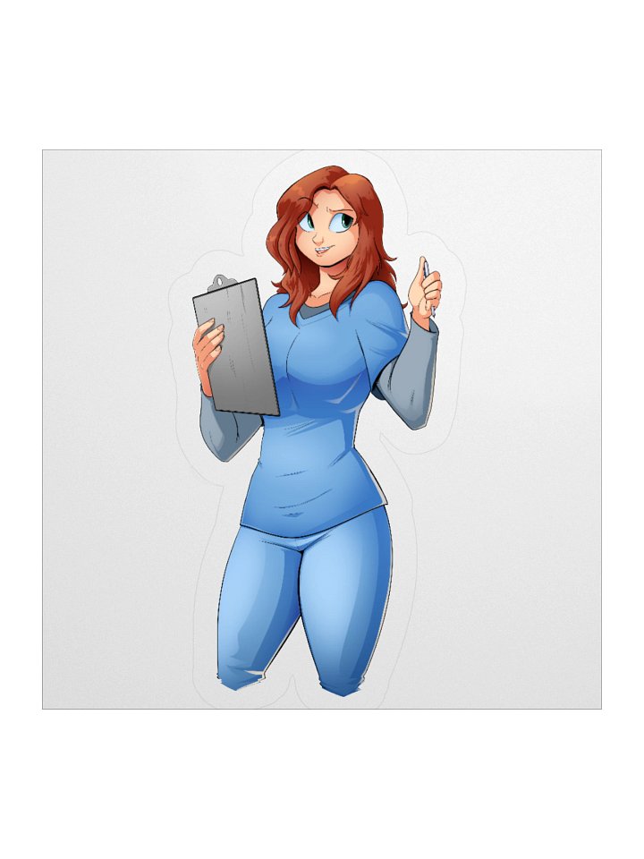Claire Render Sticker product image (1)