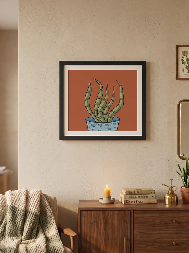 Cactus and Succulent Framed Wall Art