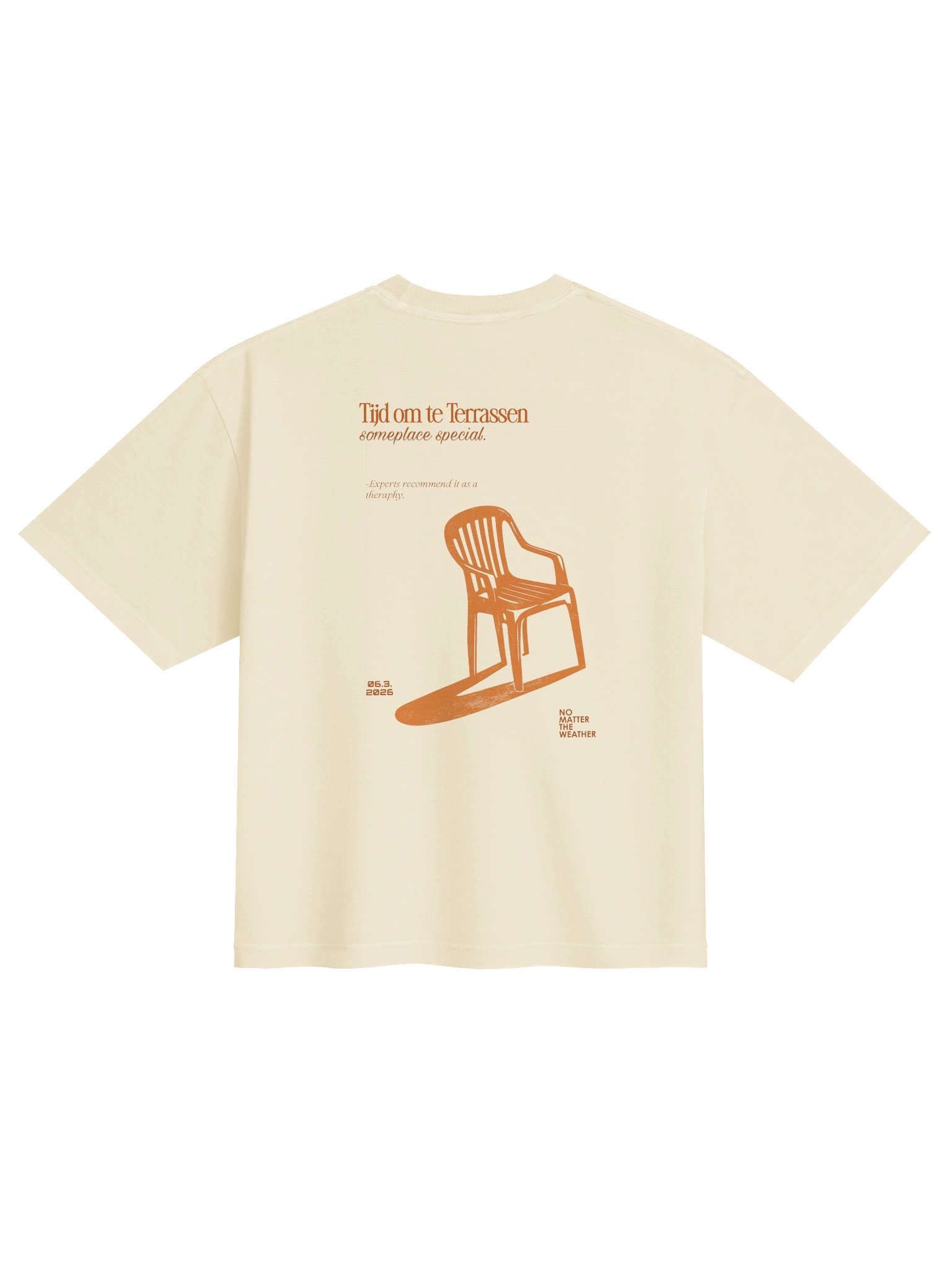 Terrastijd T-Shirt (Terrace Time in Dutch) International Version Unisex product image (2)