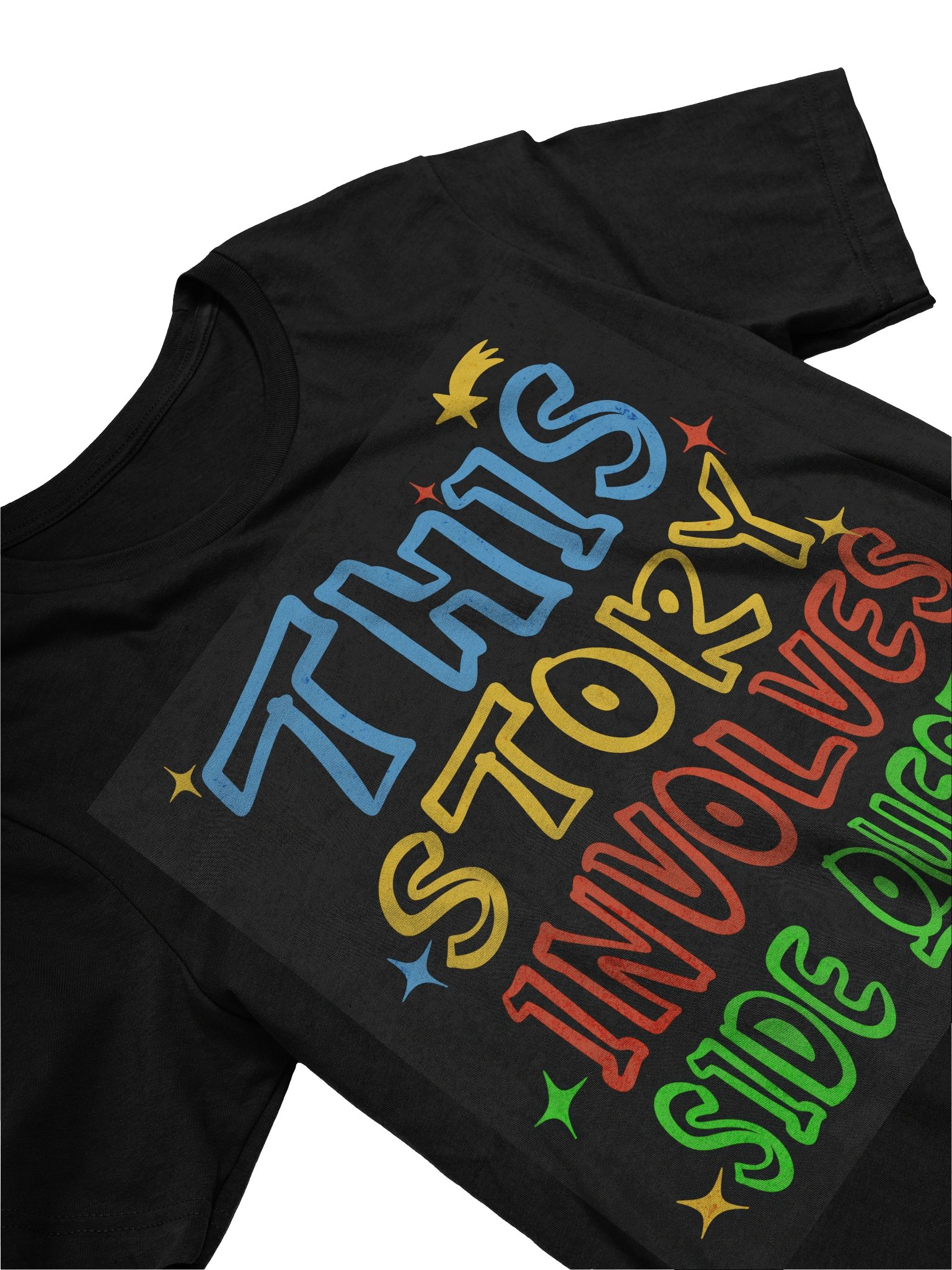 Funny Gamer Side Quest T-Shirt – RPG Humor Shirt “This Story Involves Side Quests” product image (4)