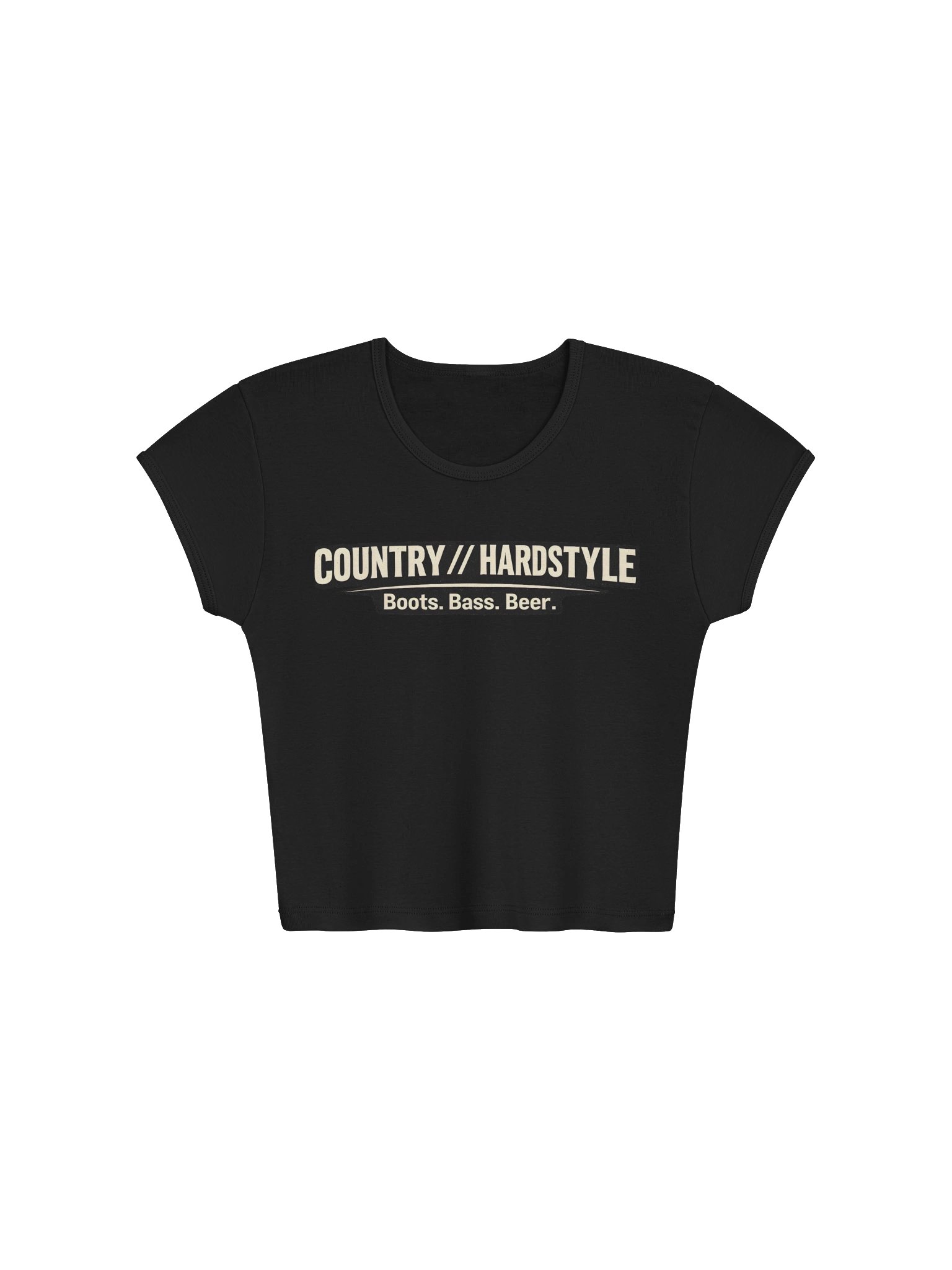 Country Hardstyle | Women's Ribbed Crop Top product image (1)