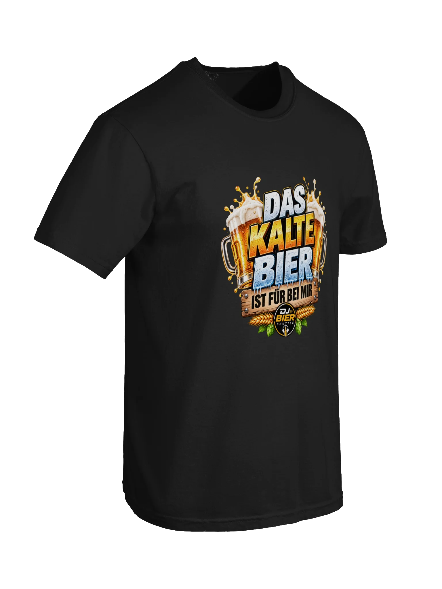 Das kalte Bier ist für bei mir (Schriftzug) T-Shirt product image (6)