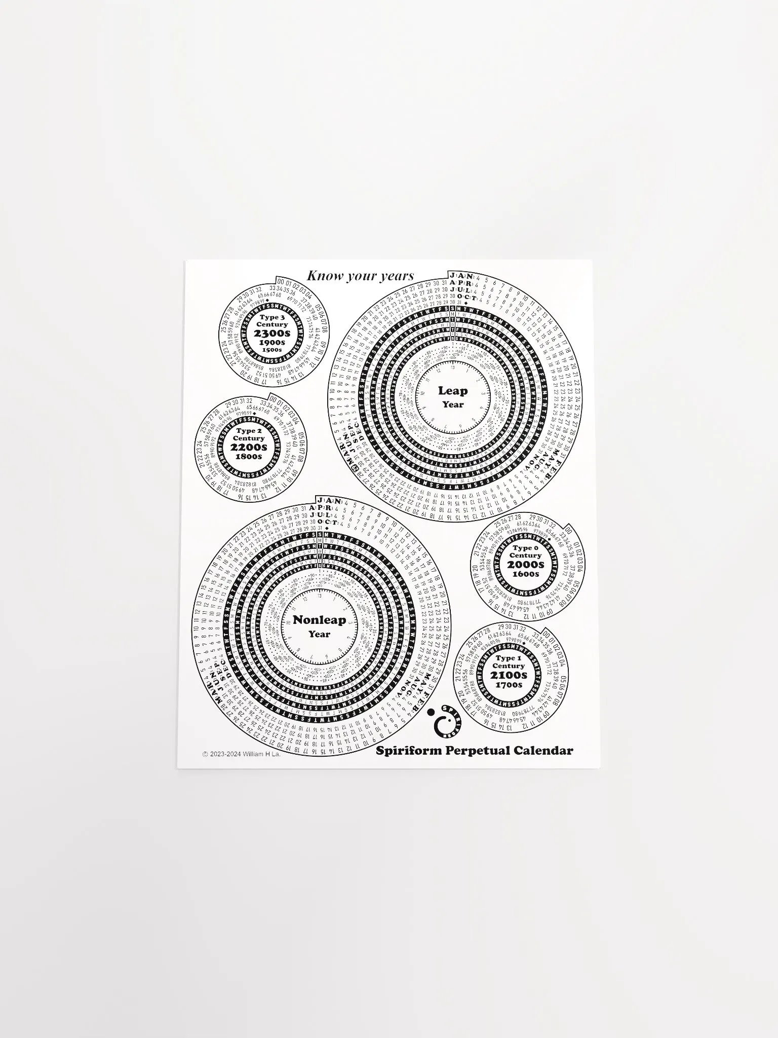 Spiriform Perpetual Calendar 8