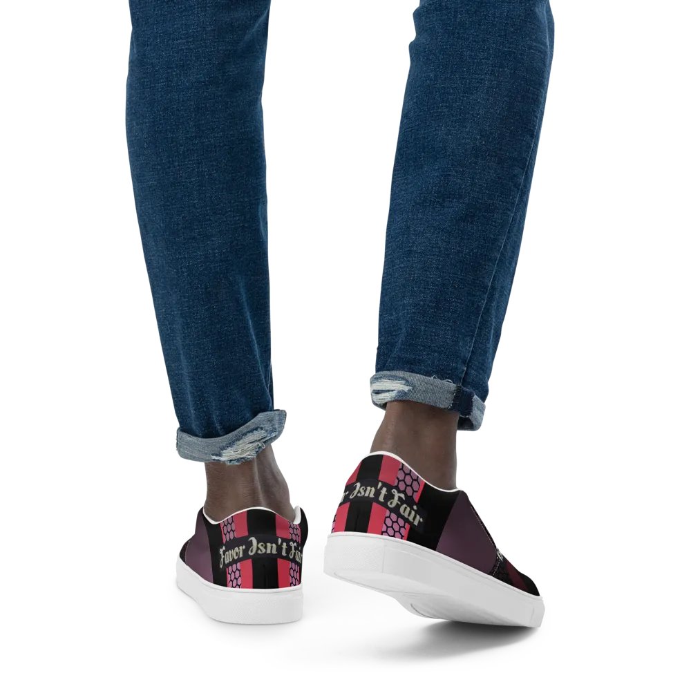 BBG Diamond Cross Black and Purple Men's Slip Ons V2 product image (4)