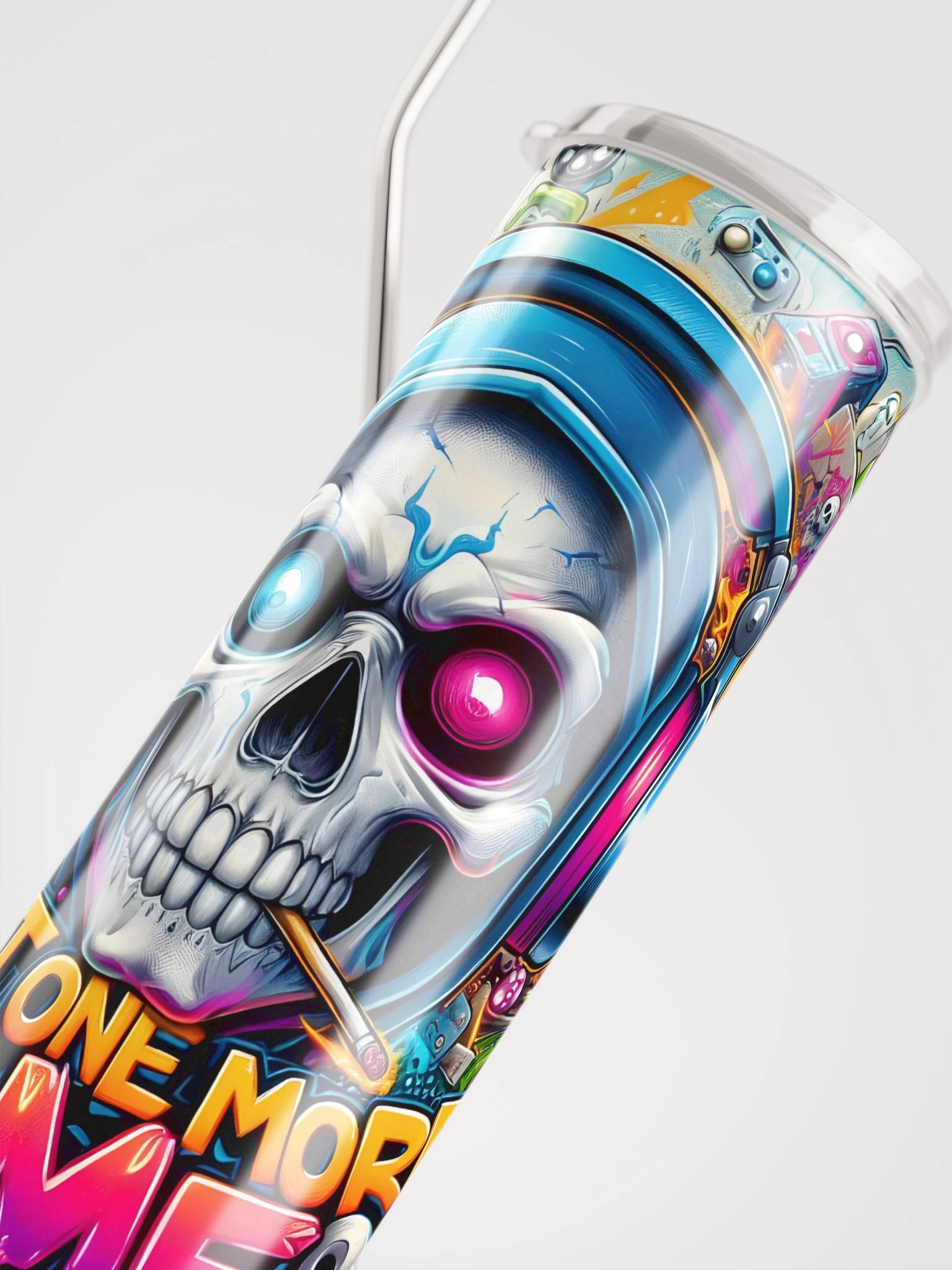 Gamer's Skull Stainless Steel Tumbler product image (4)