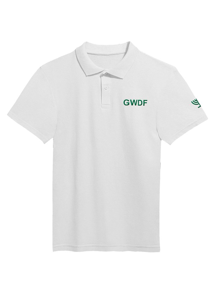 GWDF Signature Unisex Polo — Menorah Sleeve Edition product image (2)