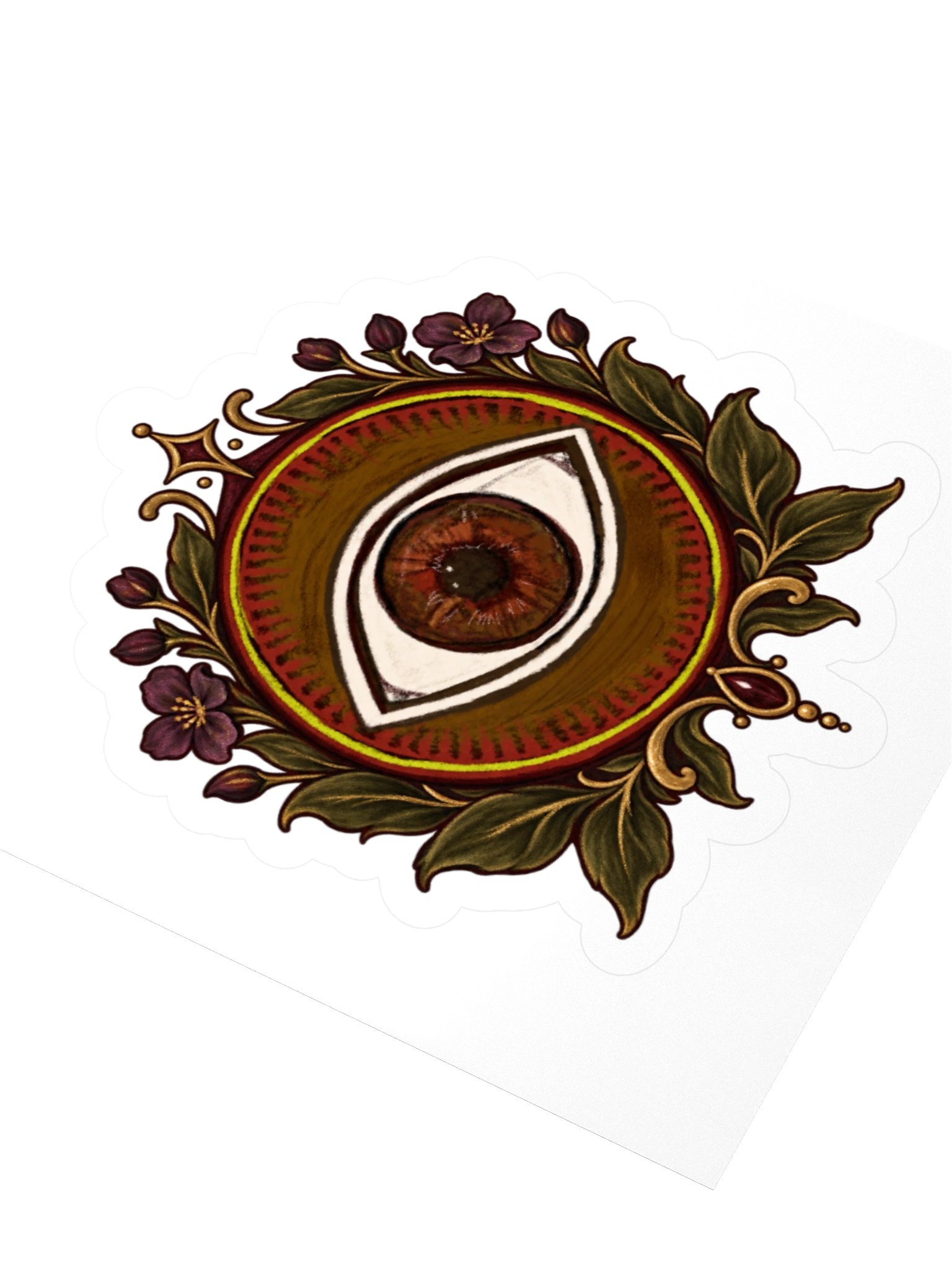 Ornate Eye Emblem Kiss Cut Sticker product image (9)