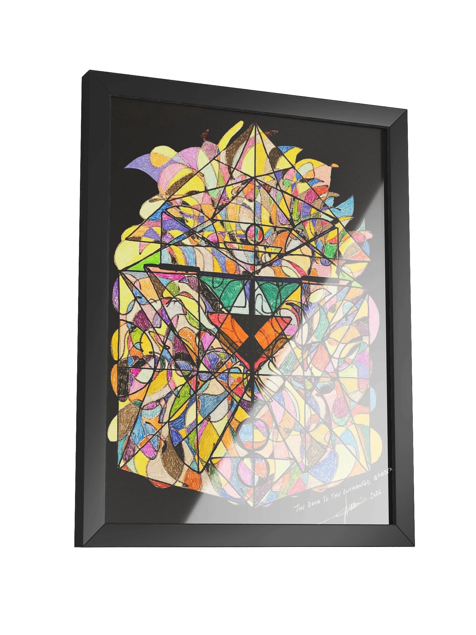 The Door to the Enchanted Garden — Fine Art Print with Frame product image (3)