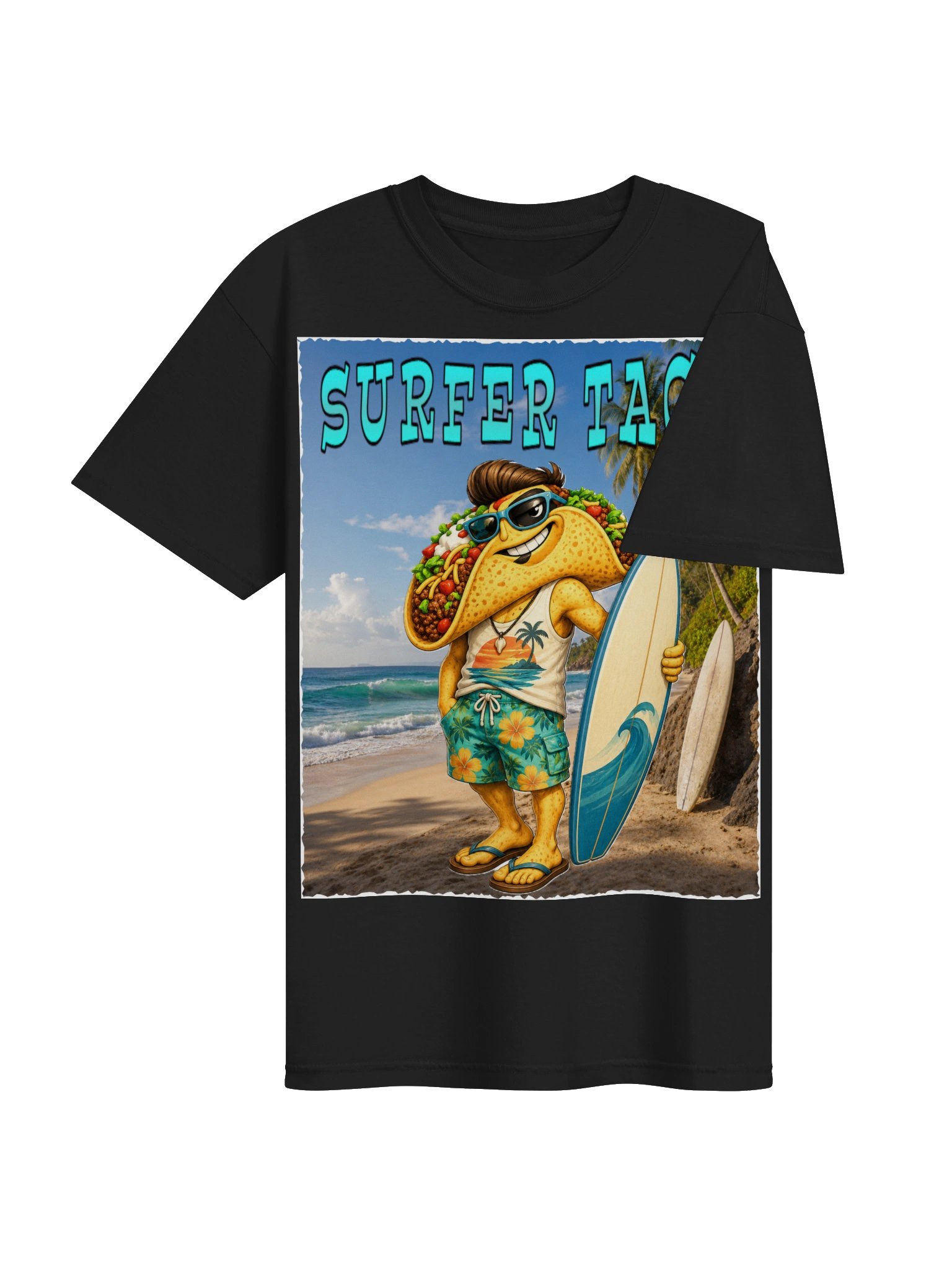 Surfer Taco Beach Vibes Tee - The Taco family product image (40)