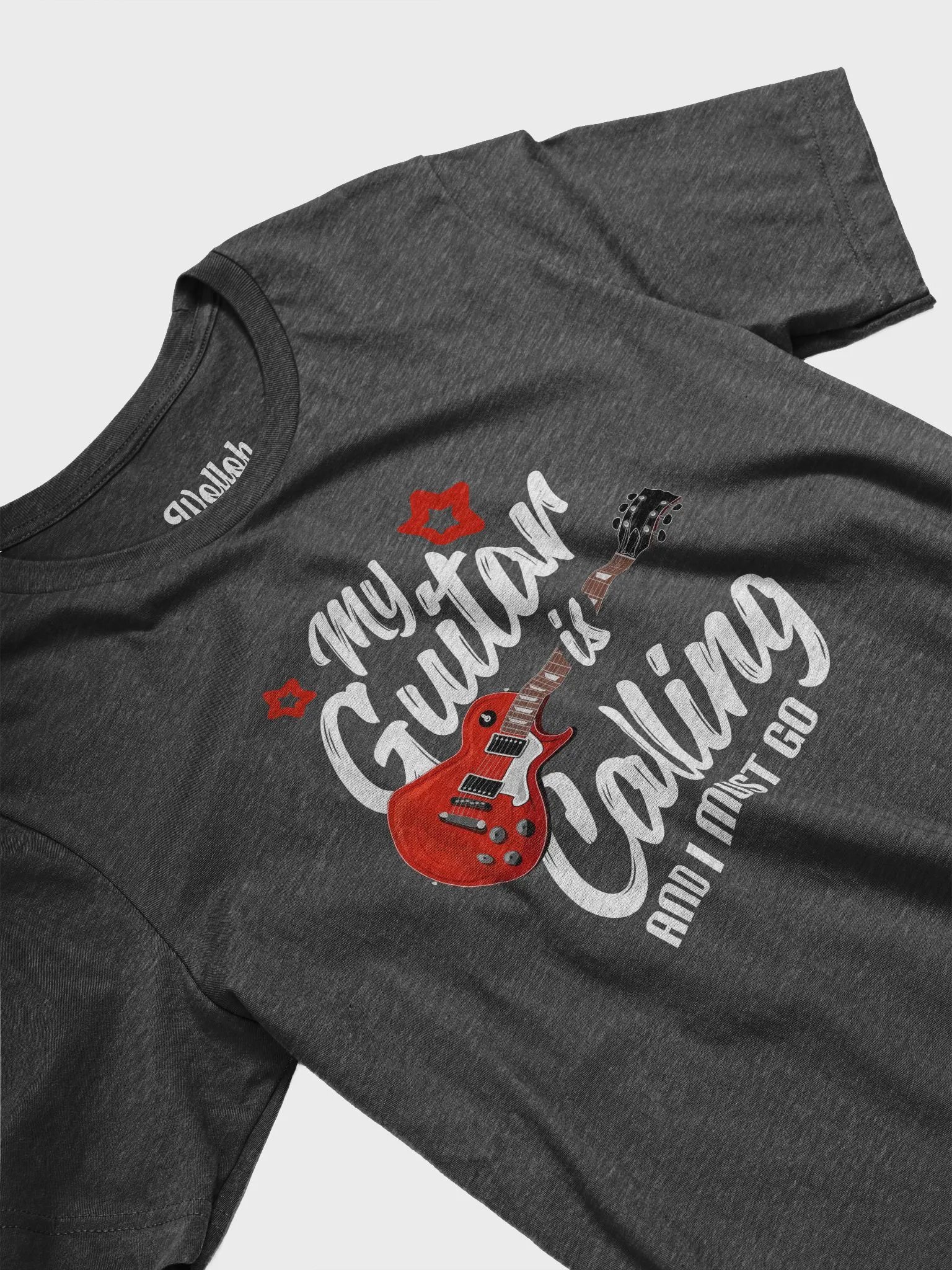 My Guitar Is Calling and I Must Go – Funny & Stylish Guitar Shirt for Musicians product image (4)