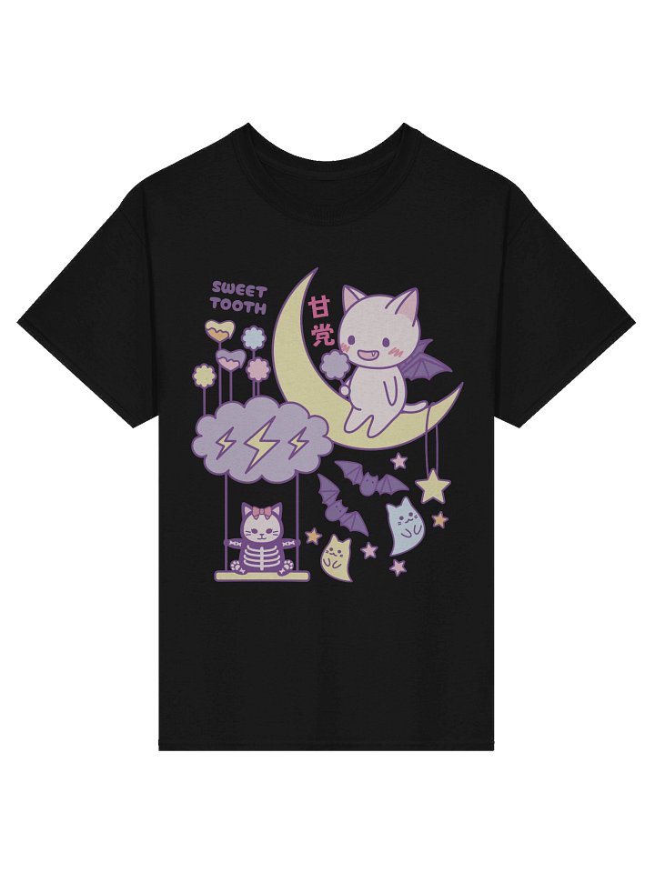 Kawaii Bat Kitty - Unisex Adult Heavyweight T-shirt product image (2)