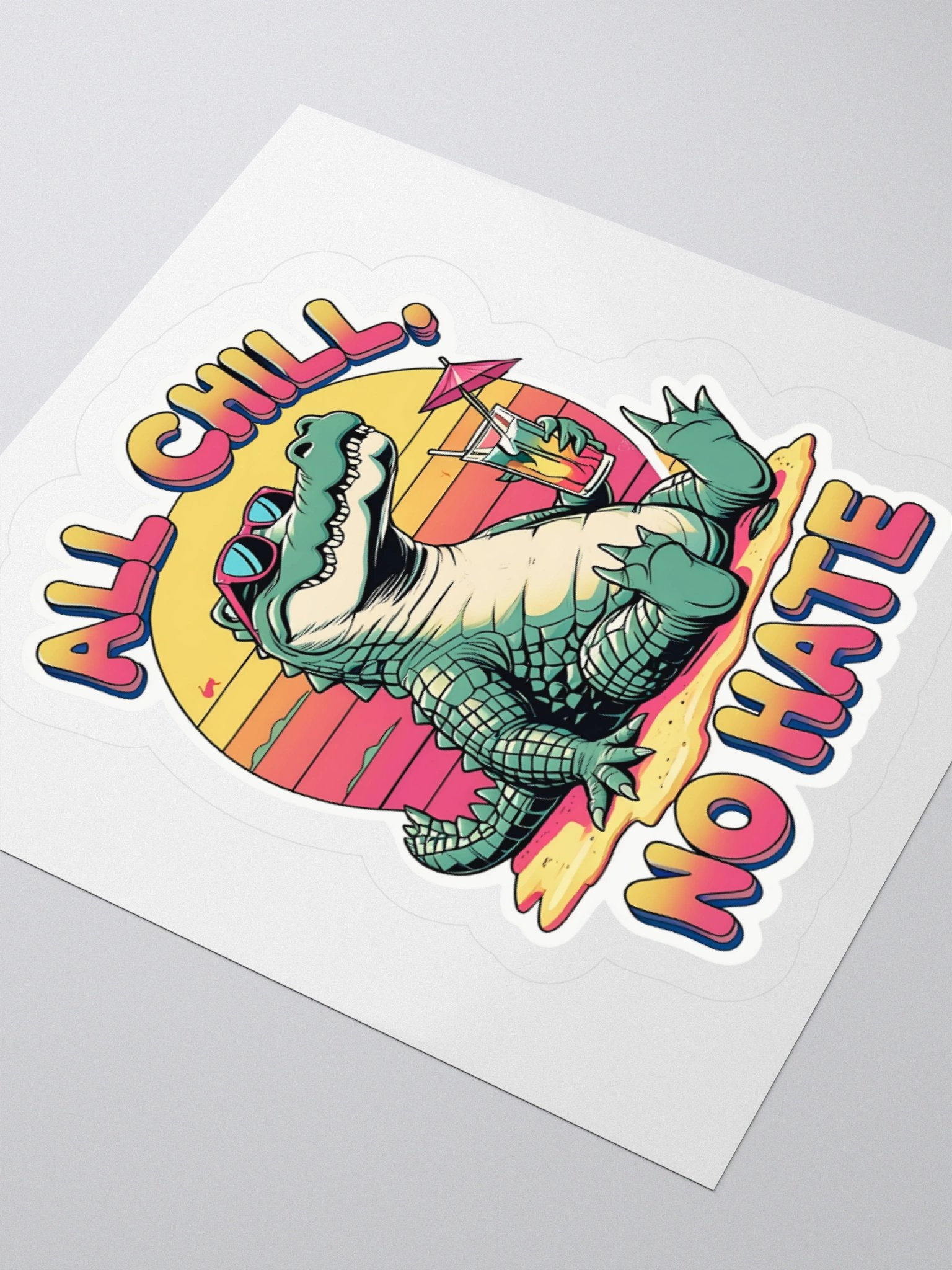 Chill Gator Beach Vibes Sticker Set product image (8)