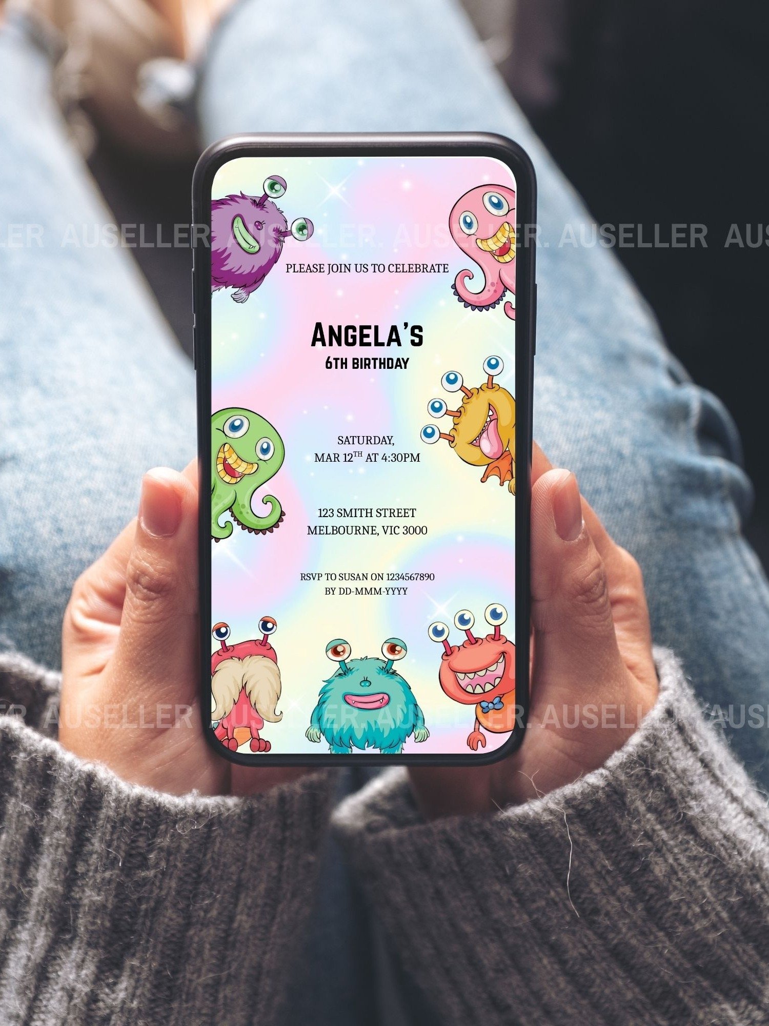 Magic Monsters Birthday Invitation product image (8)