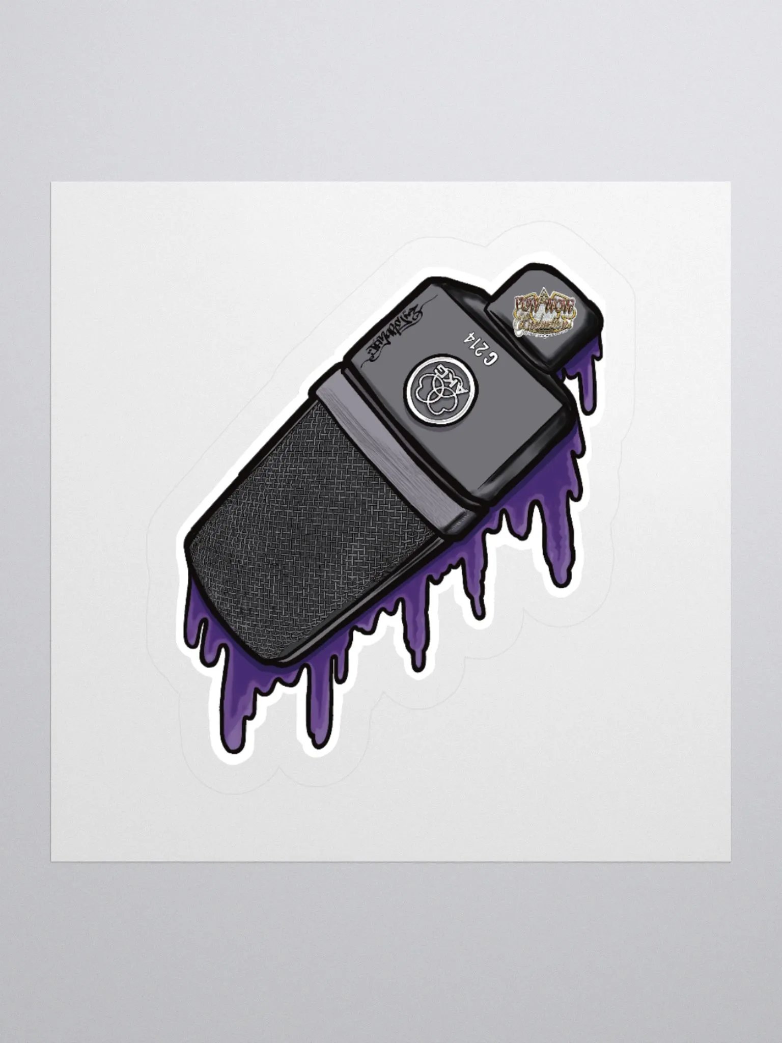 C214 Akg Mic Sticker product image (1)