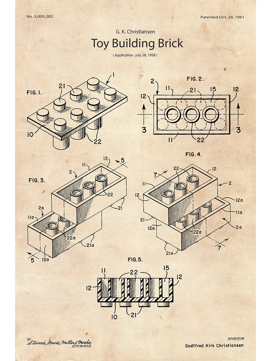 LEGO Brick Patent | Poster product image (1)