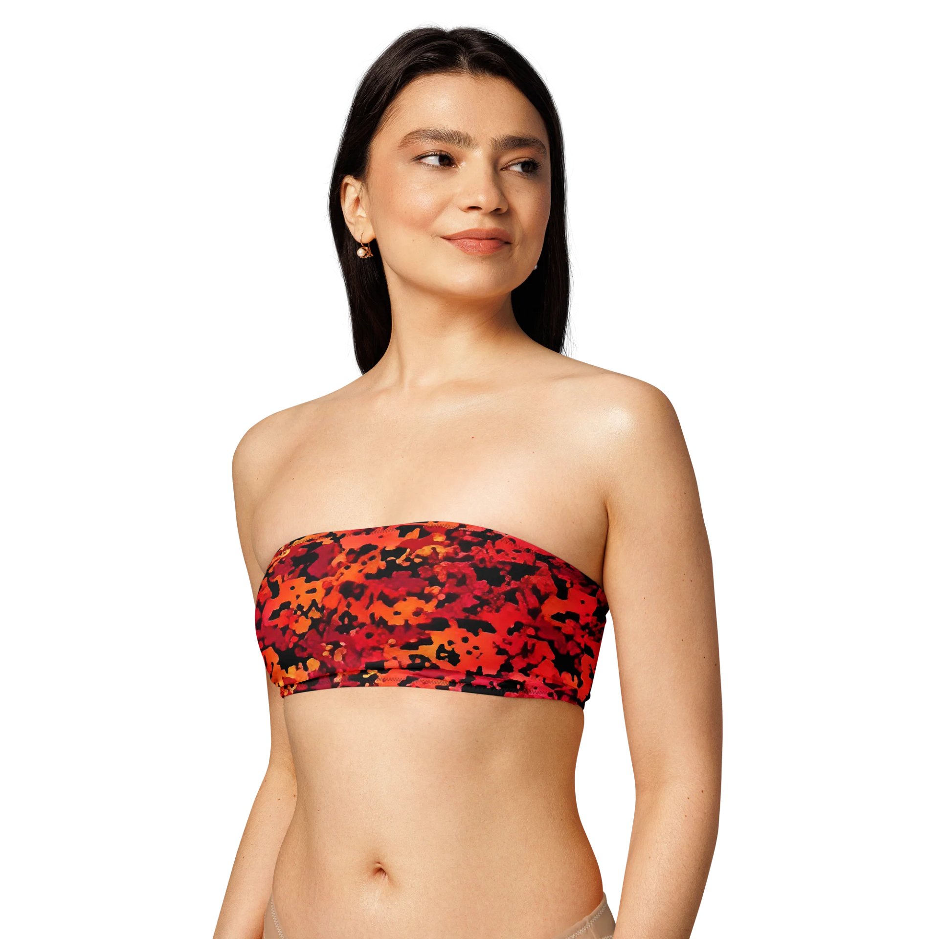 Sunset Chaos Recycled Bandeau Bikini Top product image (5)