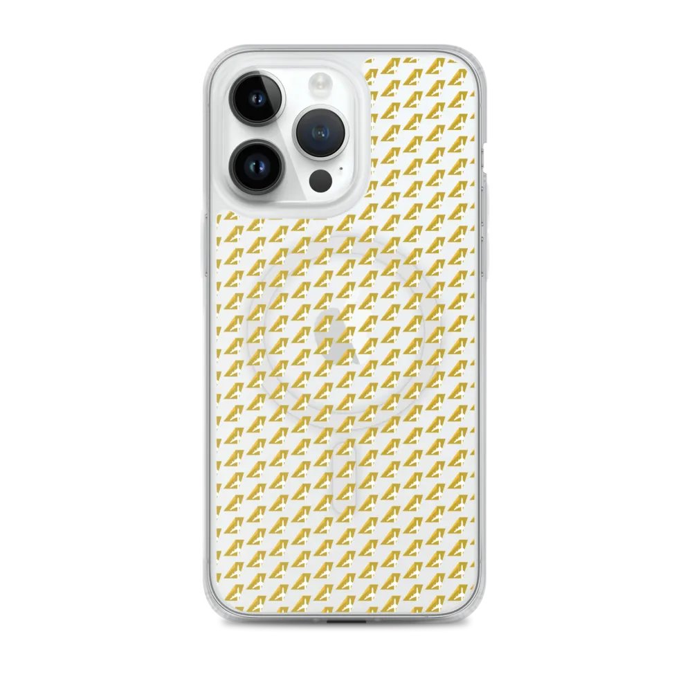 MagSafe® Clear Case for iPhone® - Two-Tone Gold Tailfin Design product image (1)